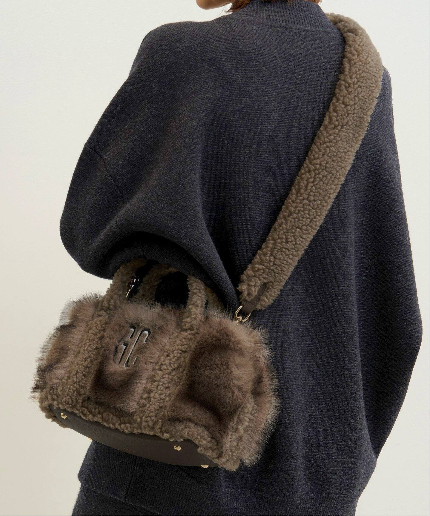 GOOD GRIEF!/グッド グリーフ】 GCA EMB.FAUX FUR PINT TOTE（その他  