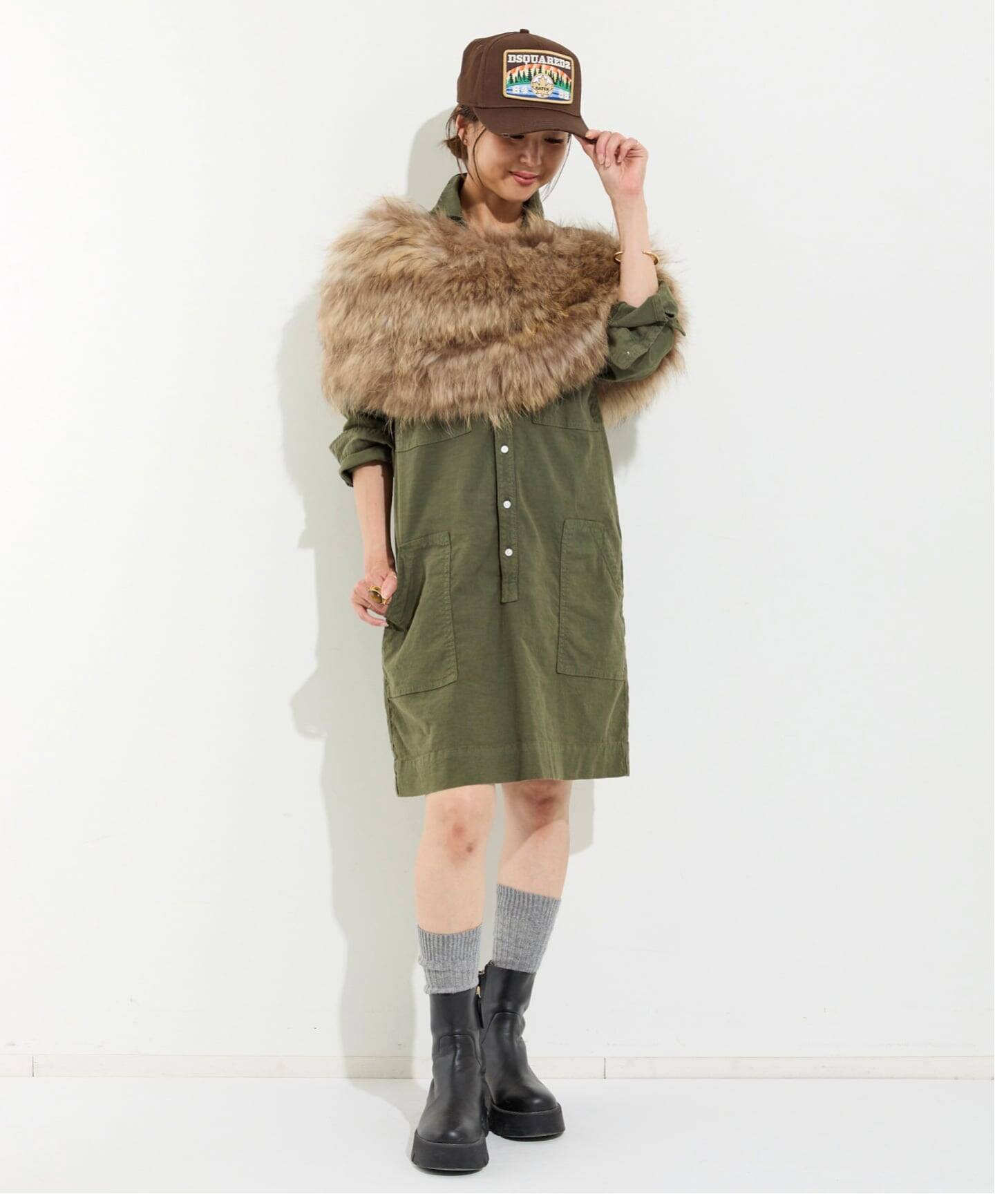 アパルトモン L'Appartement 金具付 ラクーンファー ティペット RACCOON SNOOD（その他ファッション小物）｜L'Appartement