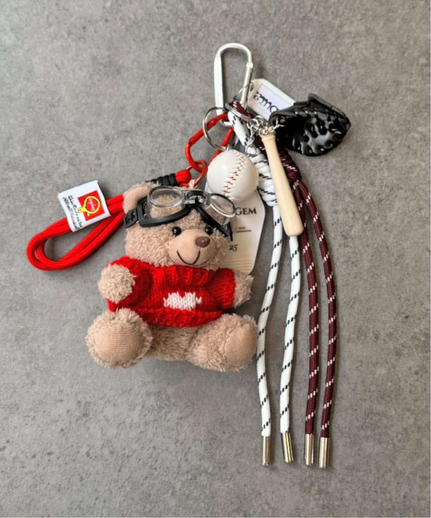 アパルトモン SHOUIA BASEBALL Charm ベア チャーム 別注 SHOUIA/ショウイア】 BASEBALL CHARM（その他ファッション小物