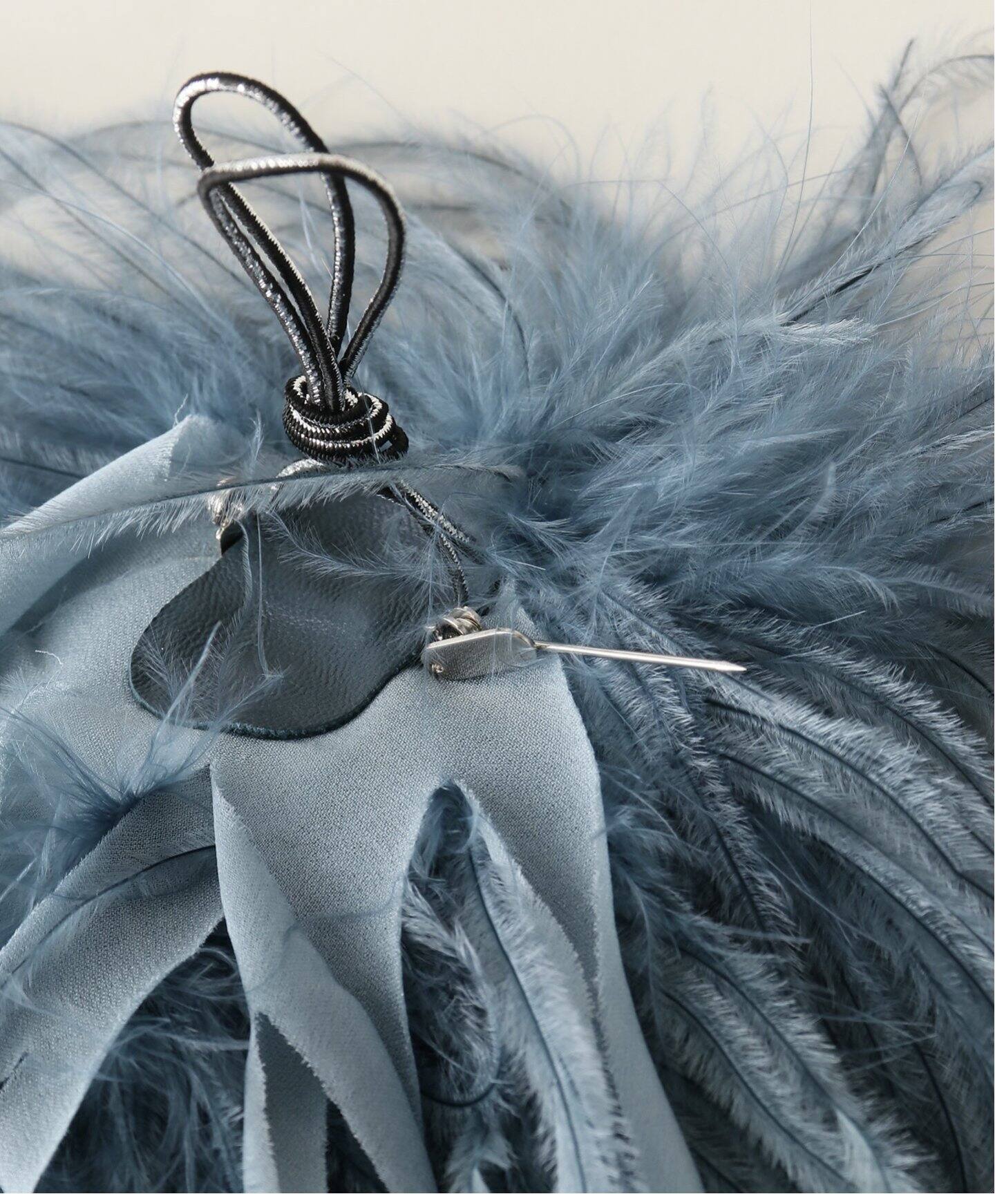 INDRESS/インドレス】 Ostrich Feather Brooch（コサージュ）｜L  