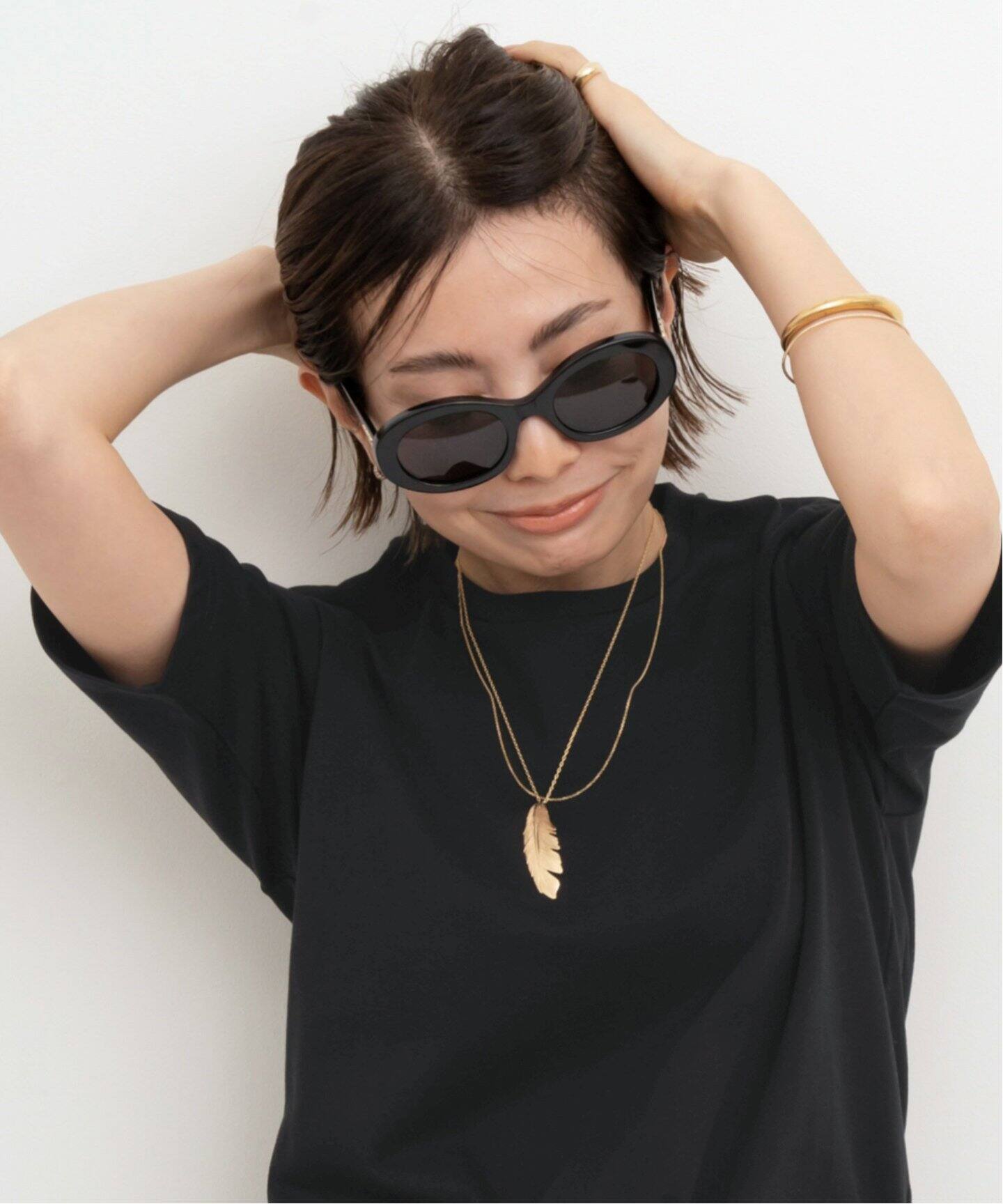 CELINE/セリーヌ】 ROUND BLACK SUNGLASS（サングラス）｜L