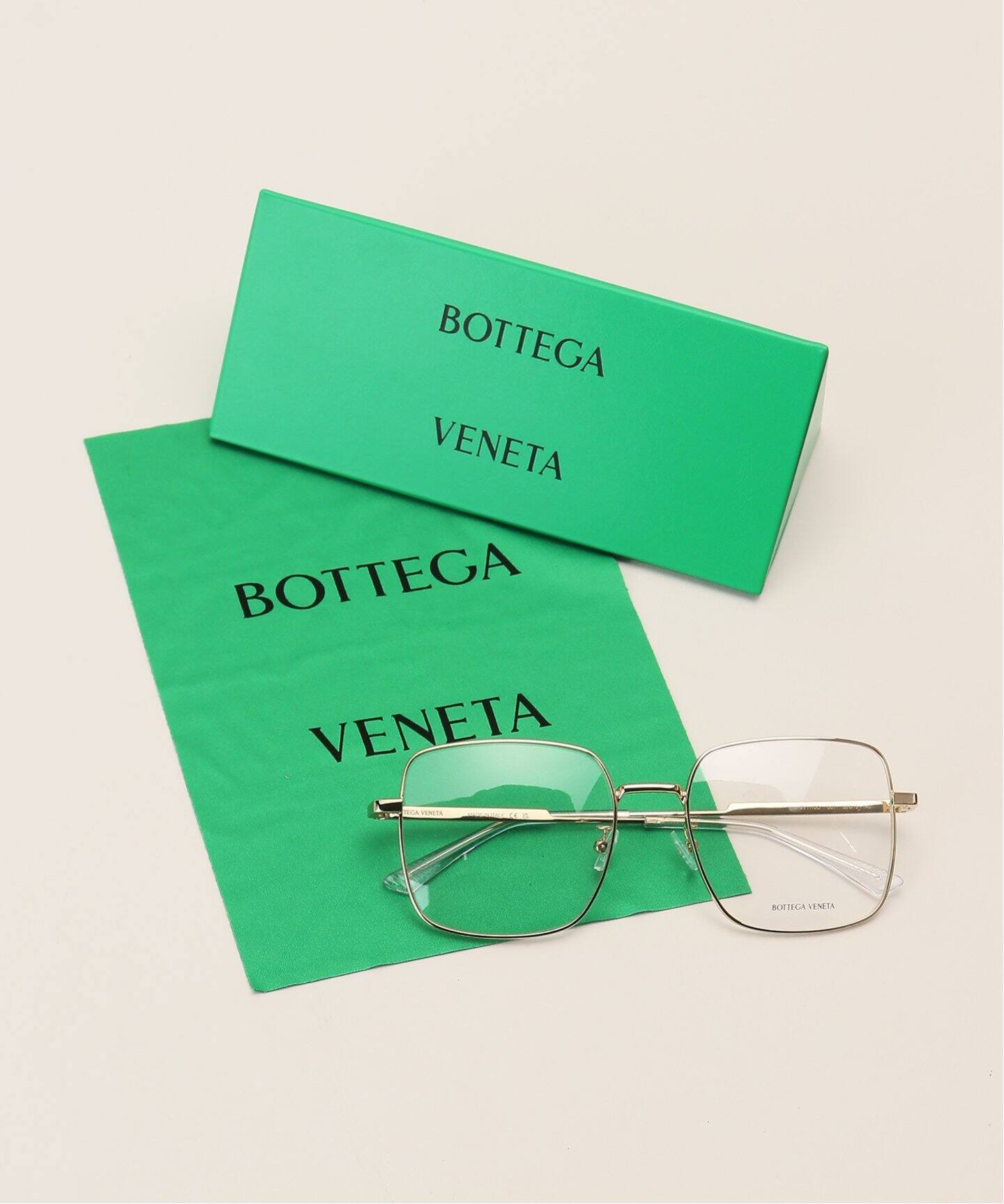 BOTTEGA VENETA/ボッテガ ヴェネタ】 GOLD FRAME GLASS（メガネ）｜L 