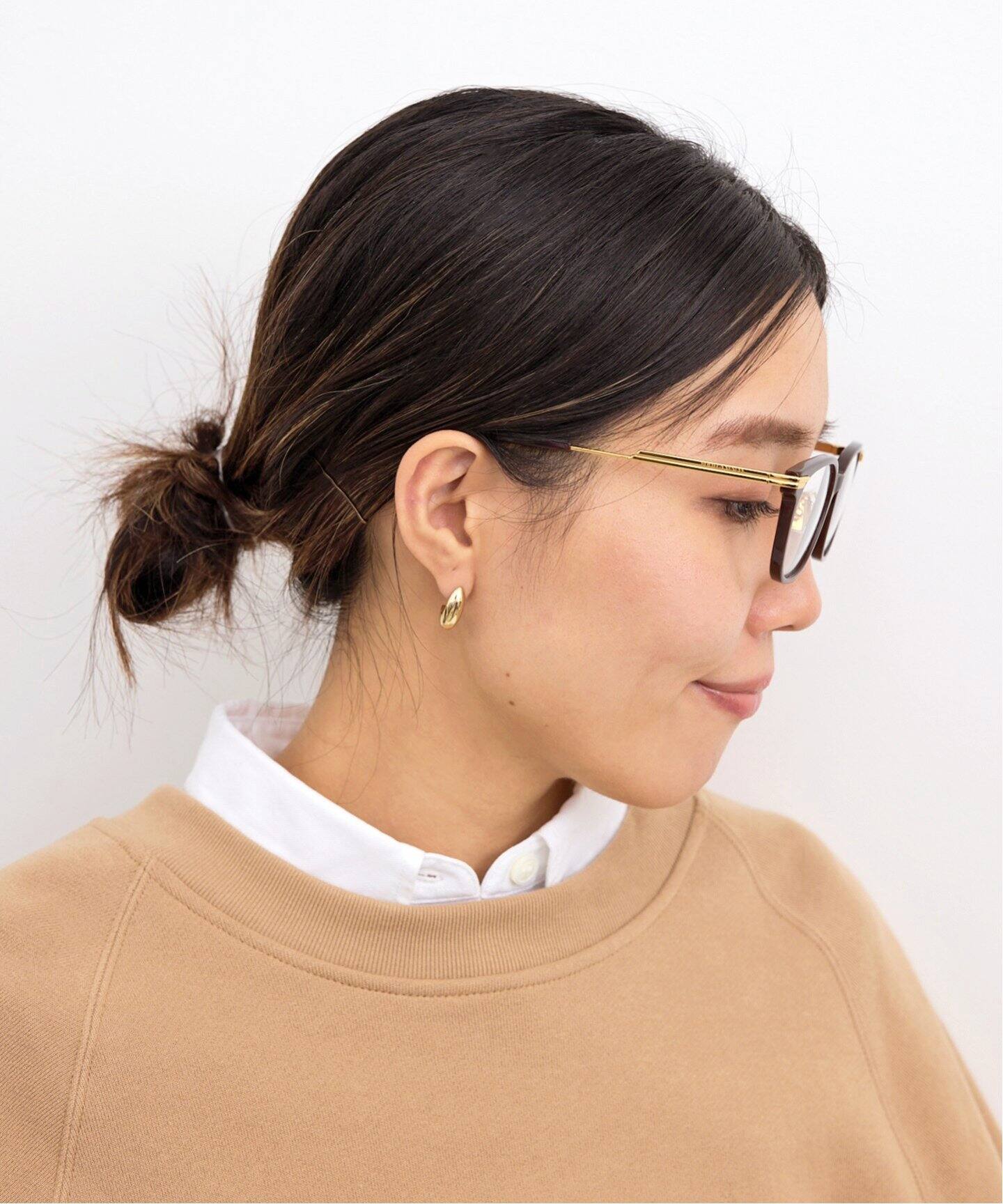 BOTTEGA VENETA/ボッテガ ヴェネタ】 BROWN GOLD FRAME GLASS（メガネ 