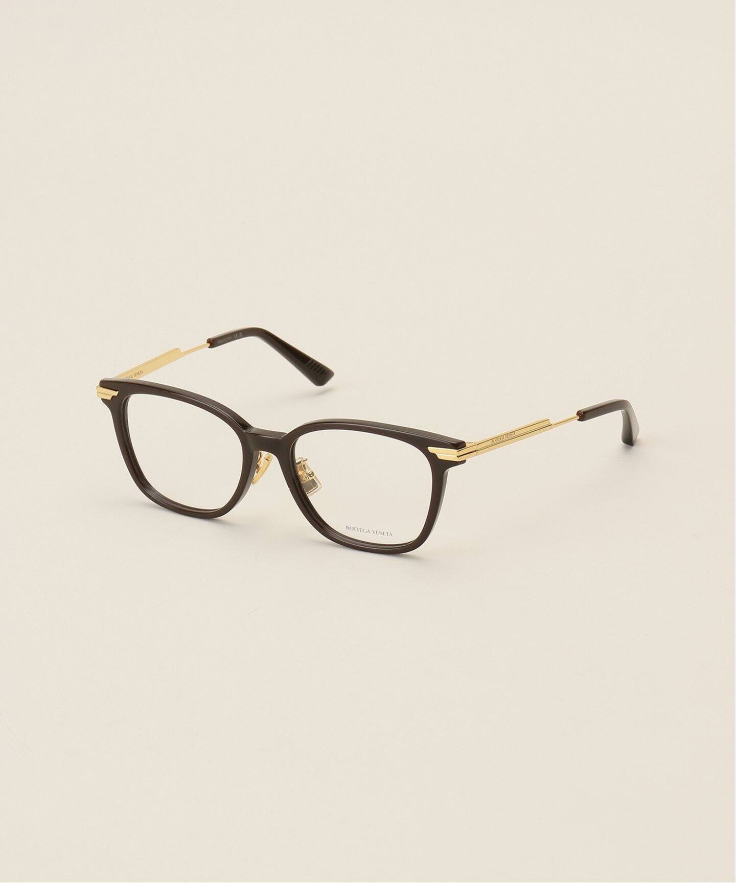 BOTTEGA VENETA/ボッテガ ヴェネタ】 BROWN GOLD FRAME GLASS（メガネ 