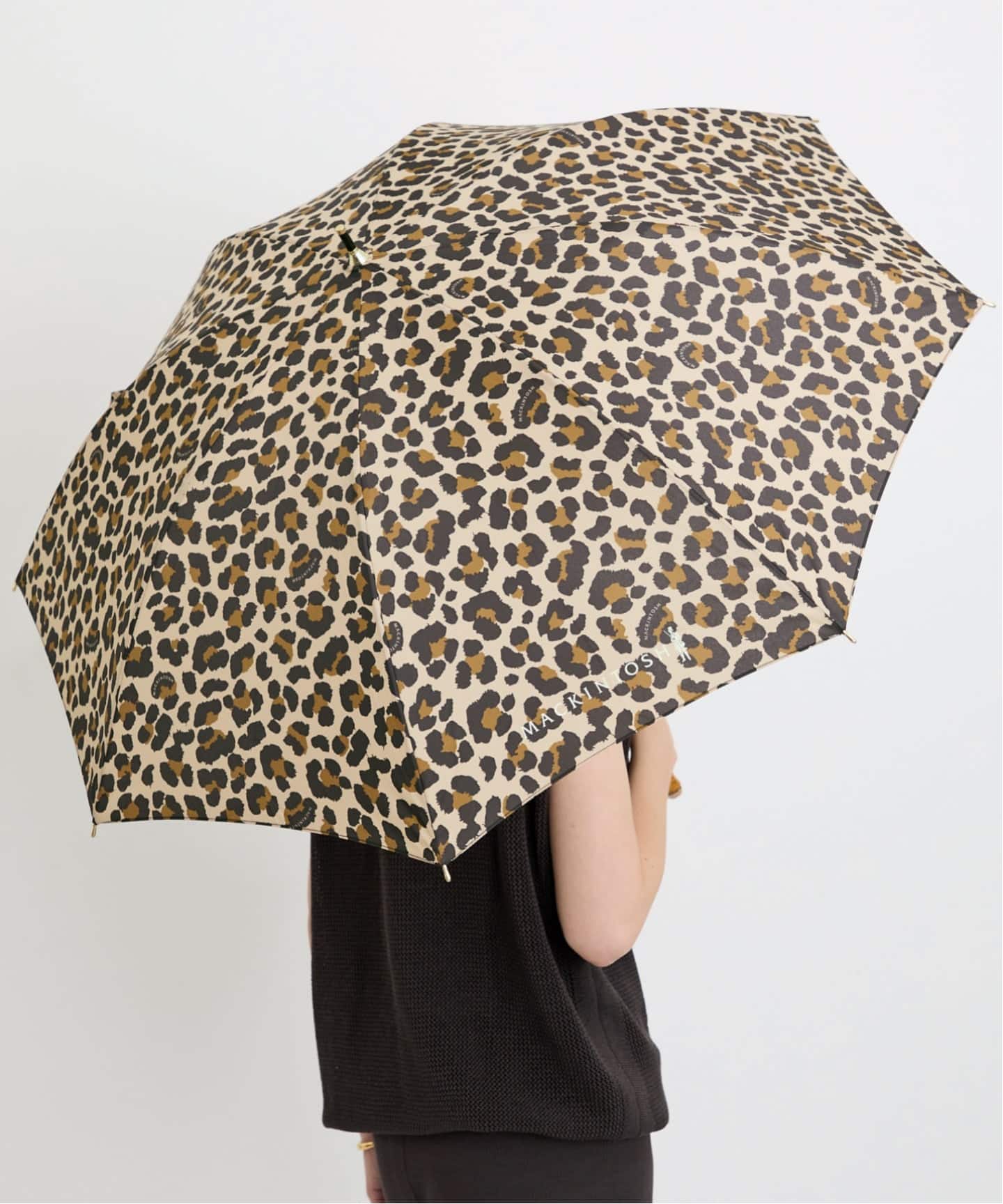 マッキントッシュ　日傘　レオパード柄 MACKINTOSH/マッキントッシュ】 LEOPARD UMBRELLA（傘）｜L