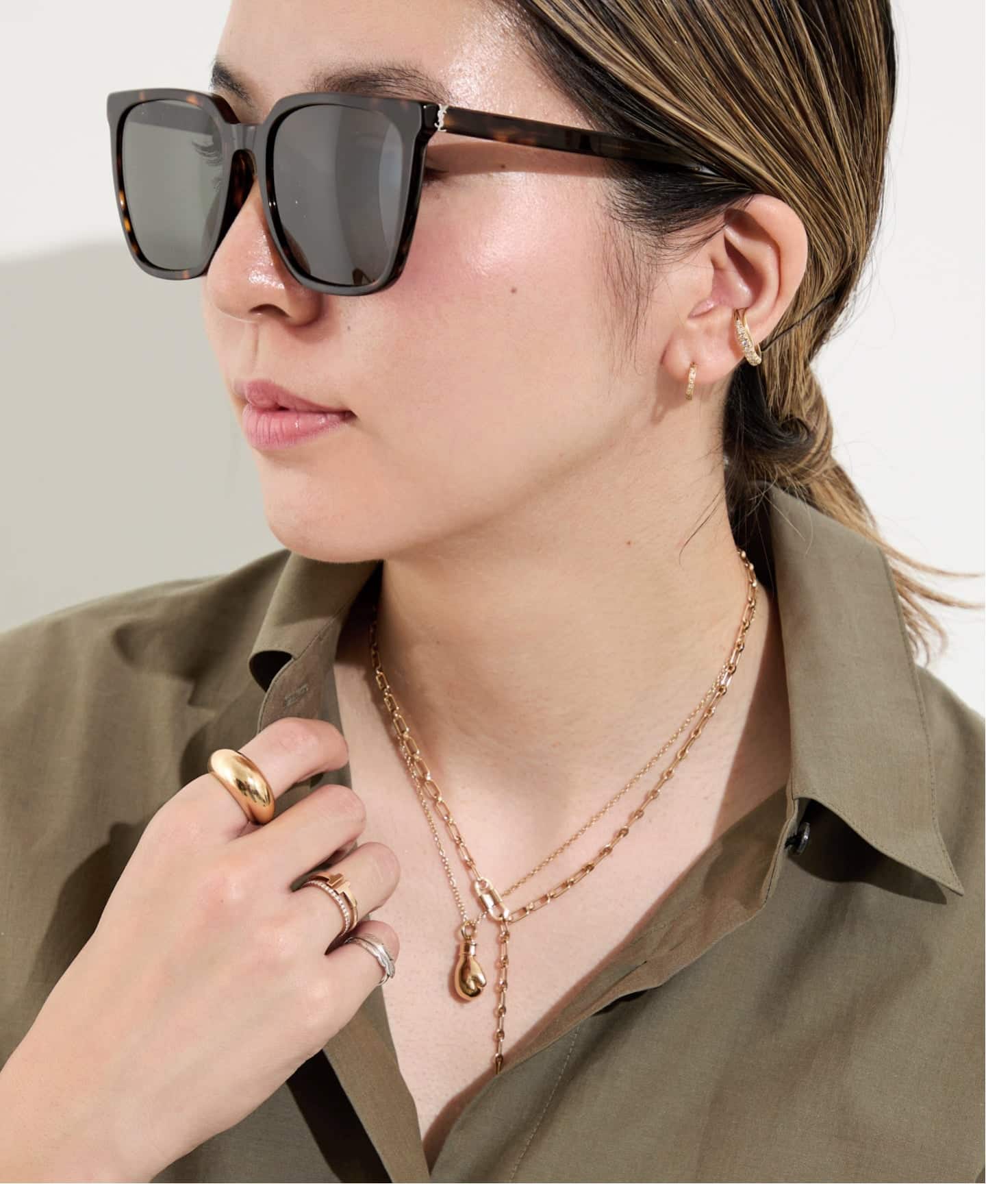 SAINT LAURENT【サンローラン】ダークハバナブラウン サングラス SAINT LAURENT/サン ローラン】 DARK HAVANA SUNGLASSES