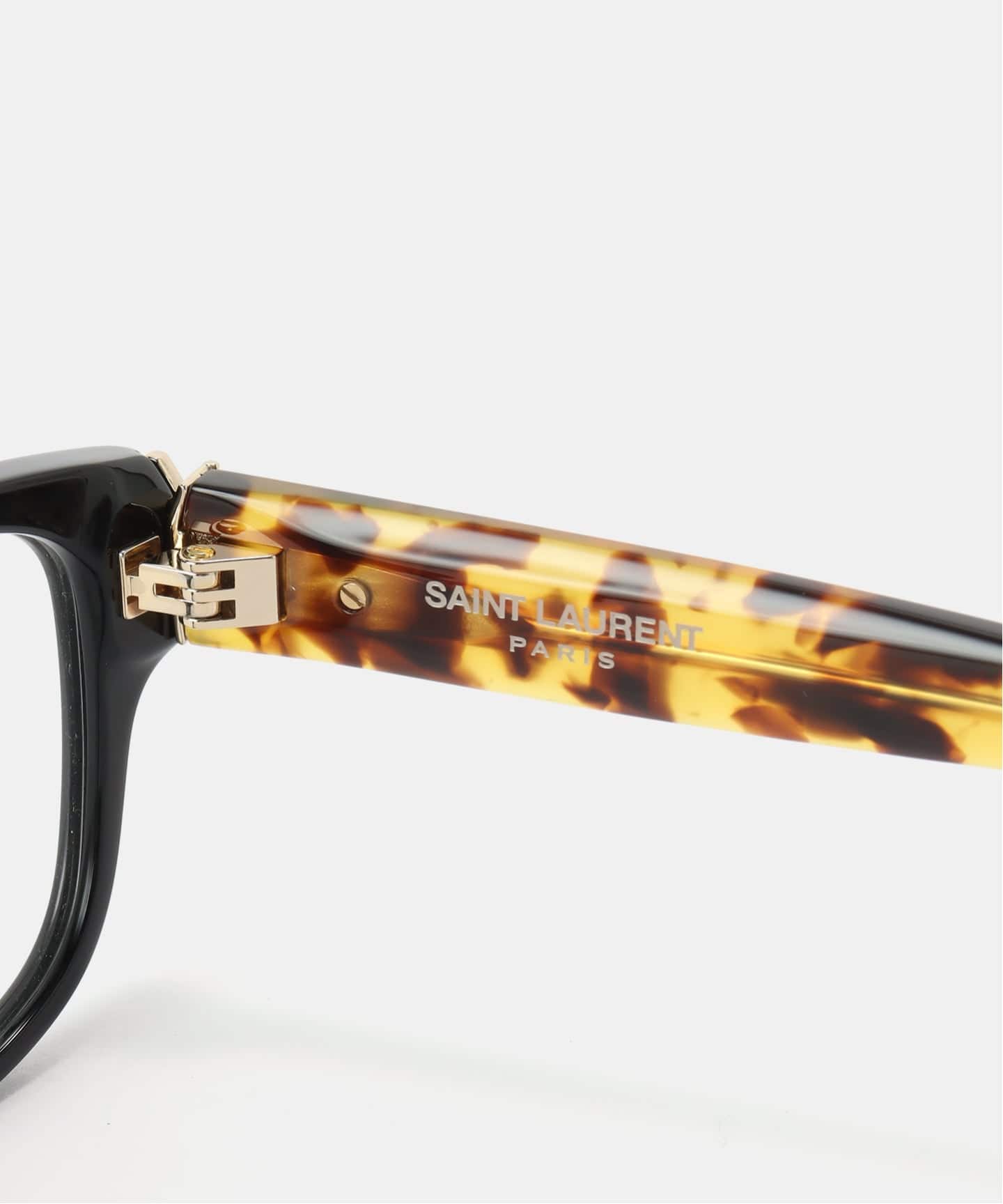 SAINT LAURENT サンローラン サングラス ブラック ゴールド SAINT LAURENT/サン ローラン】 SOLID BLACK GLASSES（その他