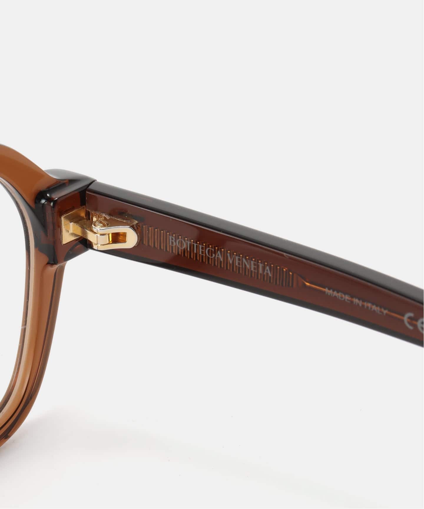 BOTTEGA VENETA/ボッテガ ヴェネタ】 TRANSPARENT BROWN GLASSES
