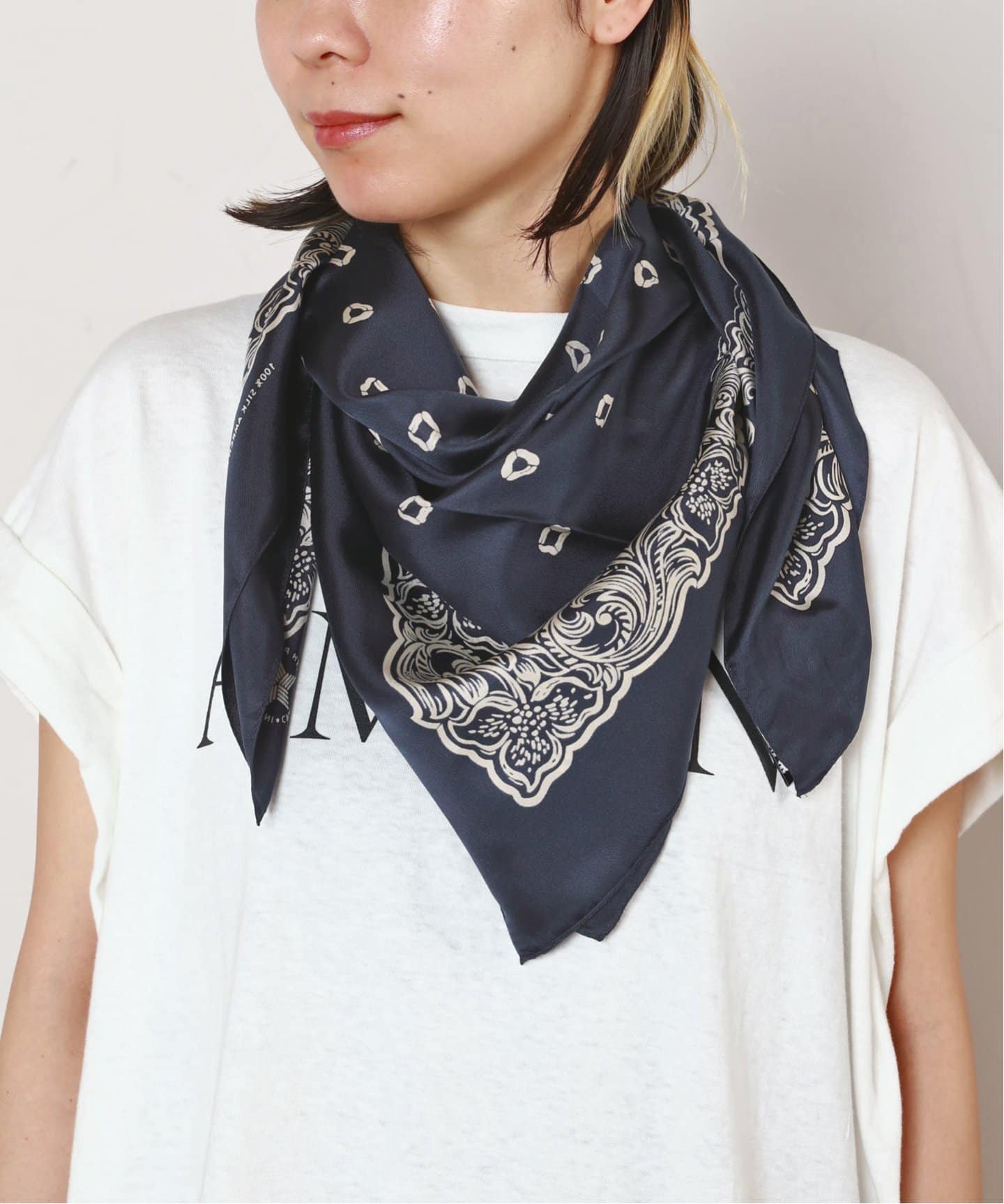 美品【AMERICANA/アメリカーナ】satin bandanna AMERICANA/アメリカーナ】satin bandanna（スカーフ／バンダナ