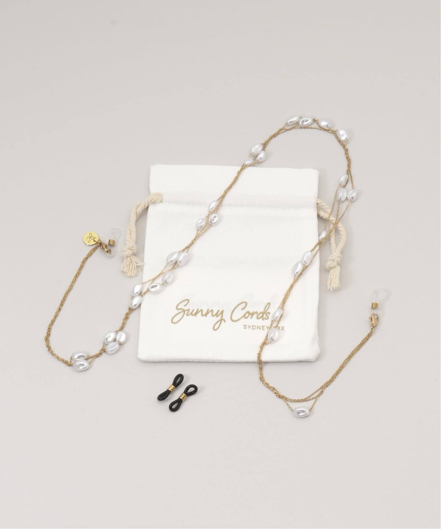 【Sunny Cords】パーリーレイン パールの眼鏡チェーン Sunny Cords/サニーコーズ】Pearly rain glasses chain(その他