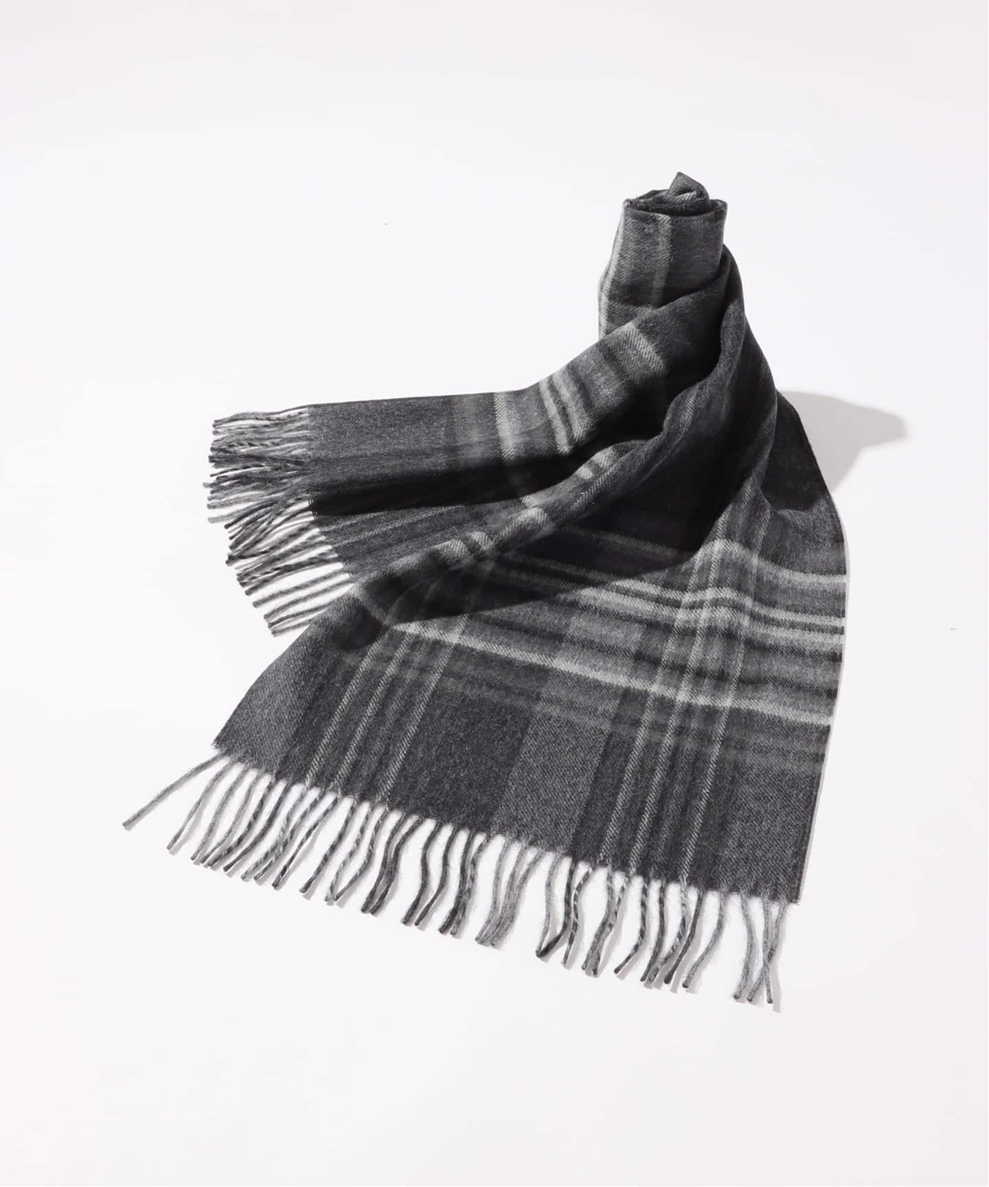イノウエブラザーズ Brushed Scarf チェック柄 Brushed Scarf / CHECKERED GREY | THE INOUE BROTHERS