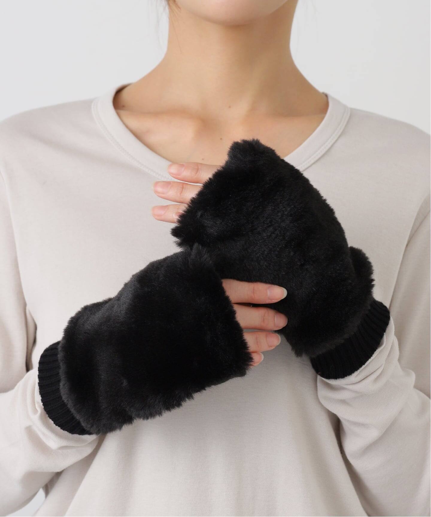 FUR*ジャージフィンガーレスグローブ（手袋）｜B.C STOCK（ベーセー