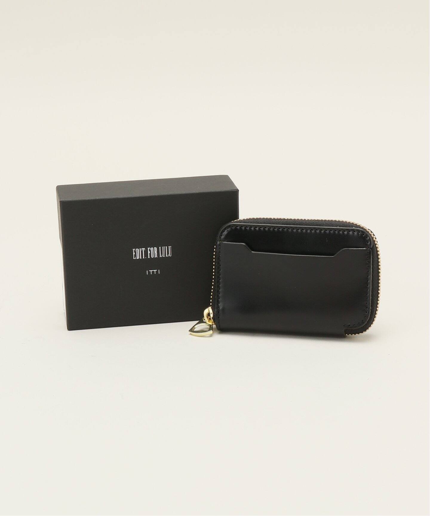 ITTI for LULU】別注 mini wallet（ブラック）（財布・コインケース 