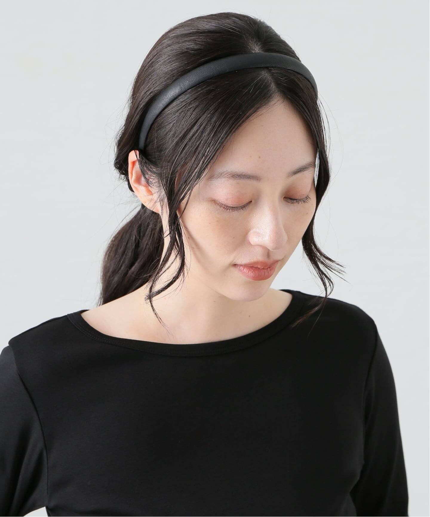 heyep/ ヘイップ Faux Leather Headband（ヘアアクセサリー）｜GRISE