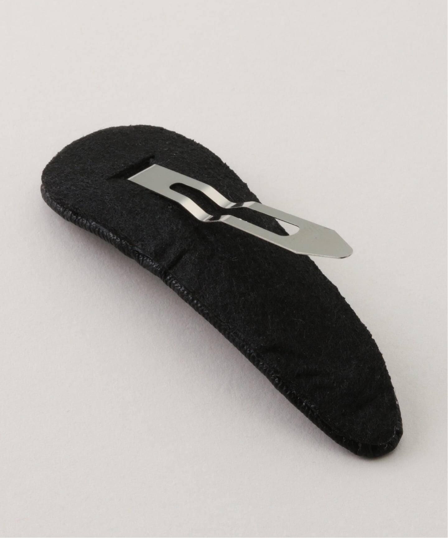 heyep/ ヘイップ Faux Leather Hair Clips（ヘアアクセサリー）｜LE
