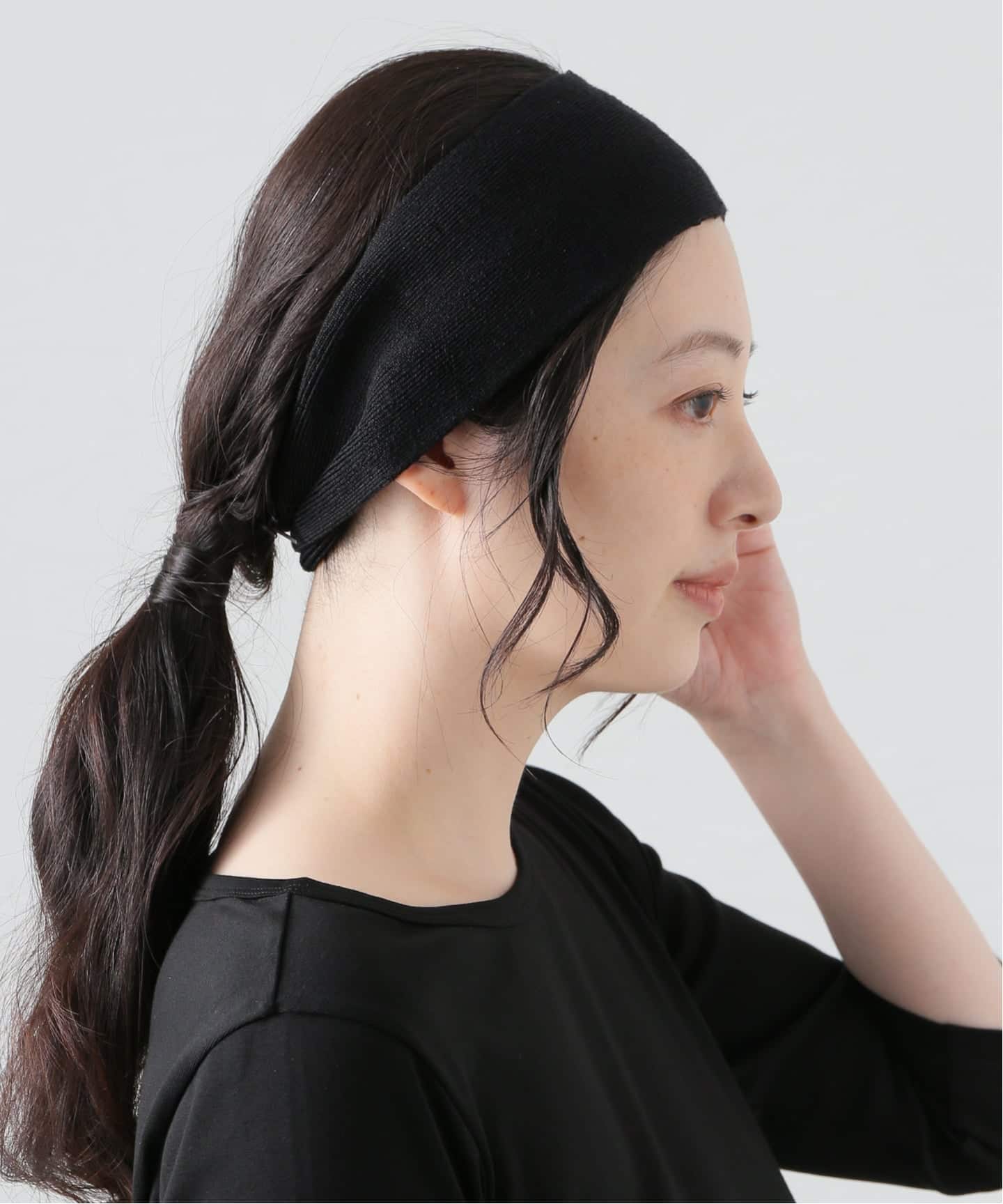 heyep ヘイップ　シルク ヘアバンド 黒 楽天市場】heyep(ヘイップ)Silk Hair Band(シルク ヘアバンド