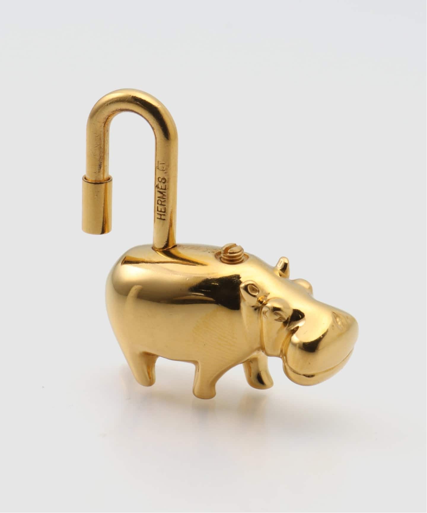 VINTAGE HERMES/エルメス】cadena charm hippo 2005（キーケース／キー