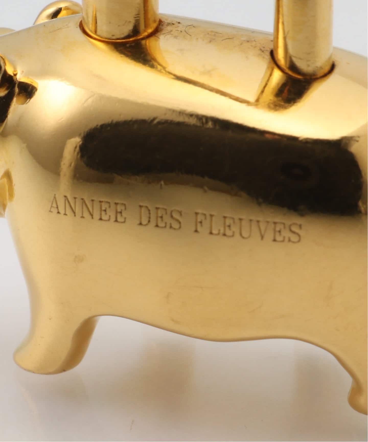 VINTAGE HERMES/エルメス】cadena charm hippo 2005（キーケース／キー