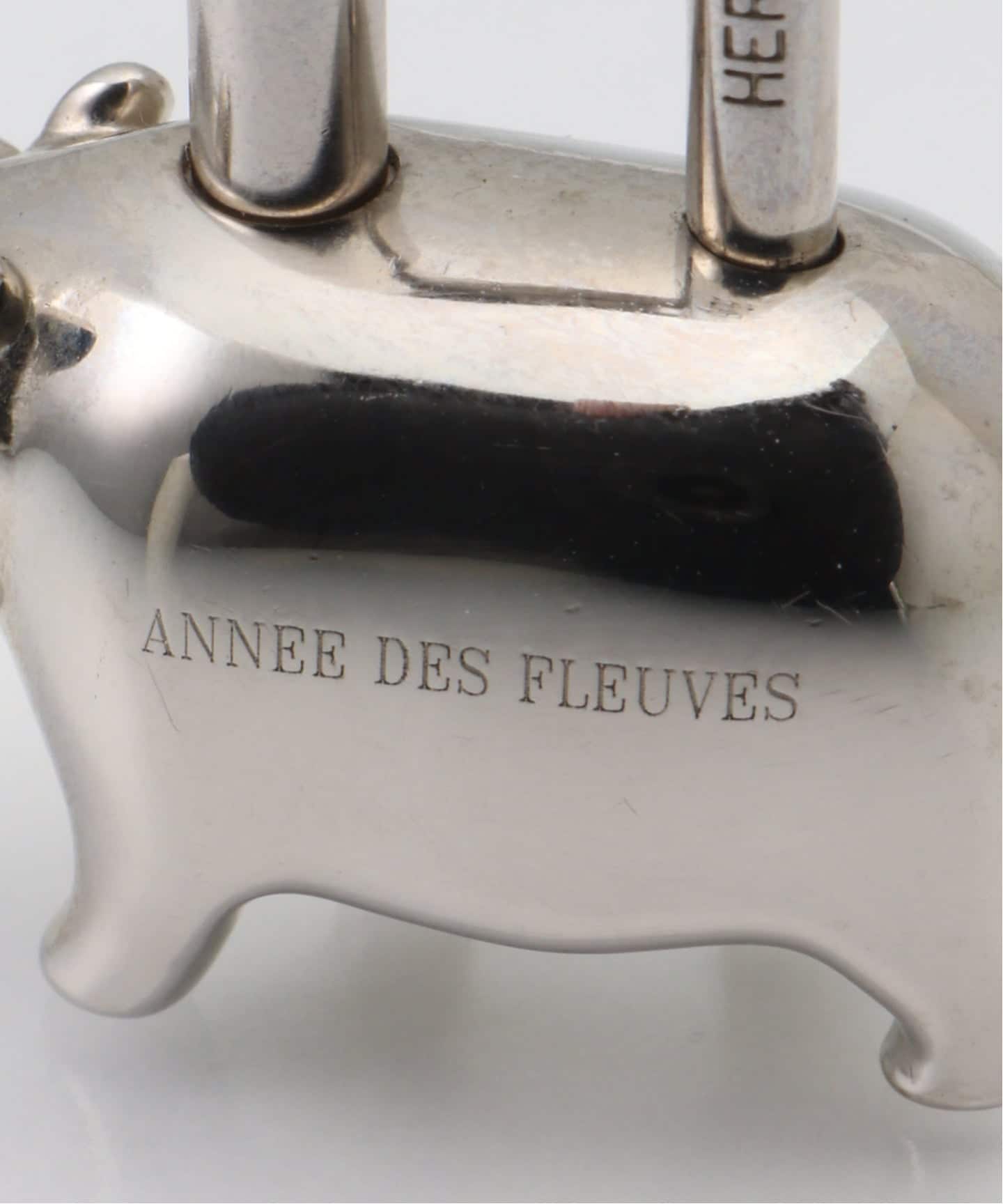VINTAGE HERMES/エルメス】cadena charm hippo 2005（キーケース／キー