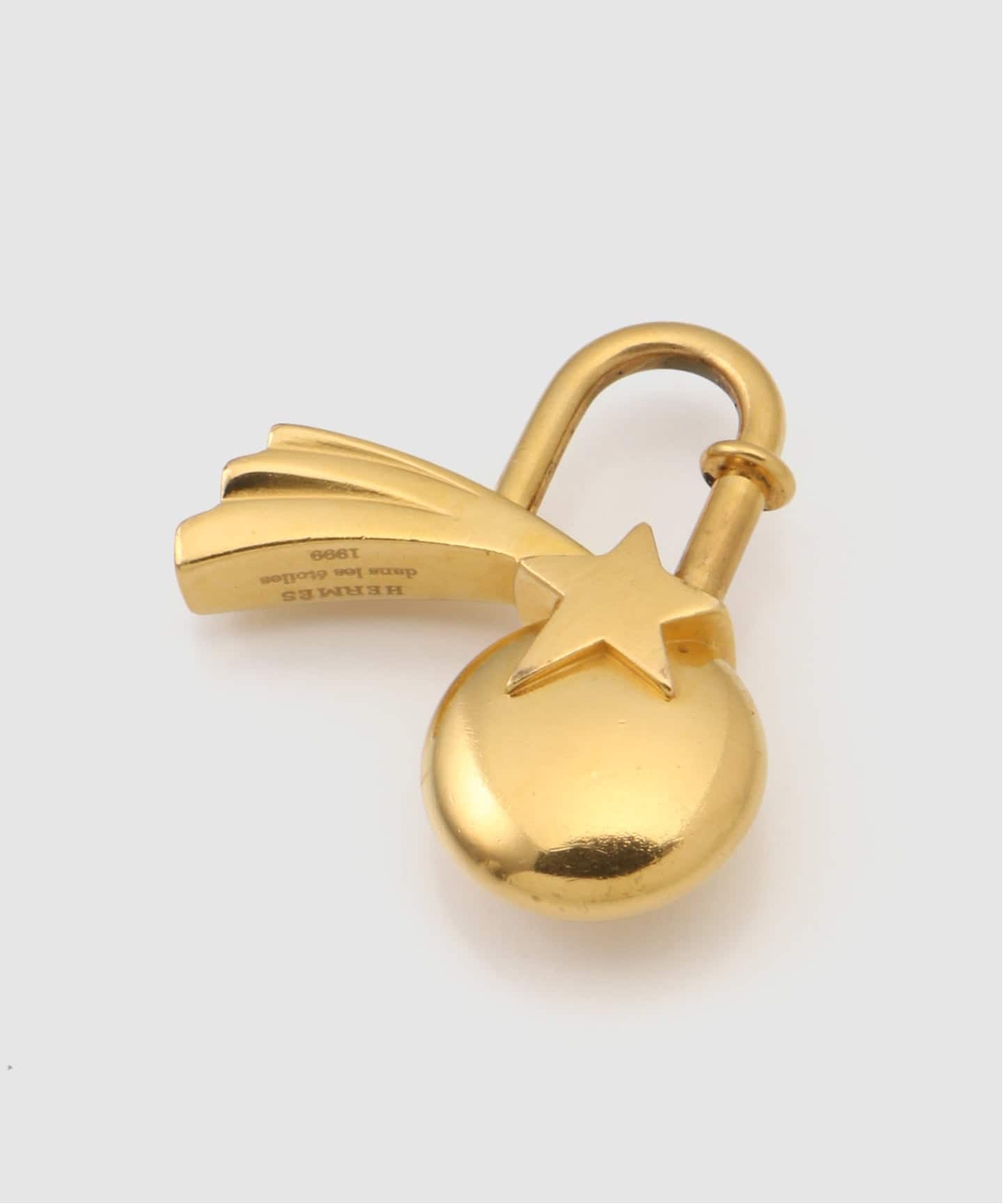 エルメス　レアキーリング　ベル鈴　ゴールド　ヴィンテージ　希少　チャーム VINTAGE HERMES/エルメス】cadena charm comet 1999（キーケース／キー