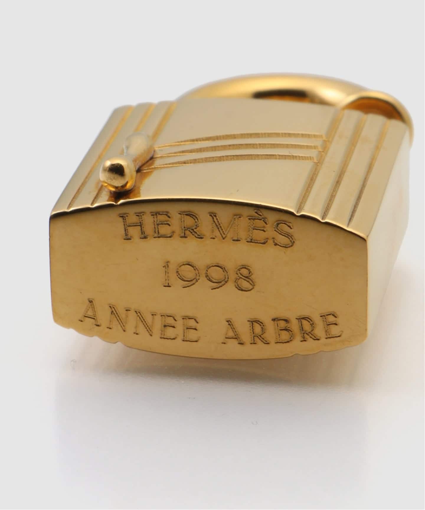 VINTAGE HERMES/エルメス】cadena charm padlock 1998（キーケース