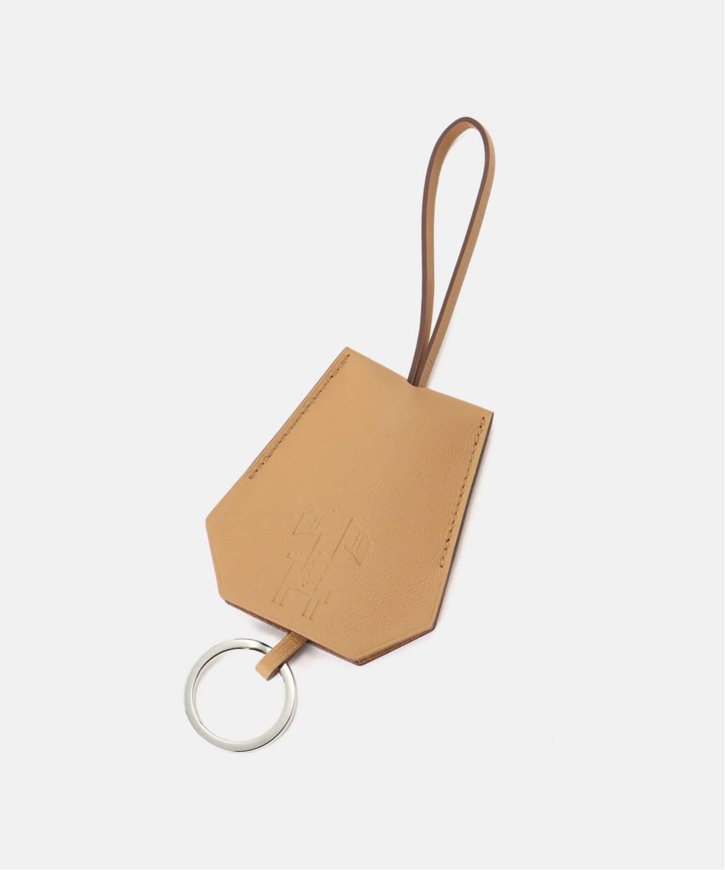 【新品・未使用】HERMES エルメス　キャメル レザー キーケース 箱付き HERMES/エルメス】Clochette charm（キーケース／キーアクセサリー