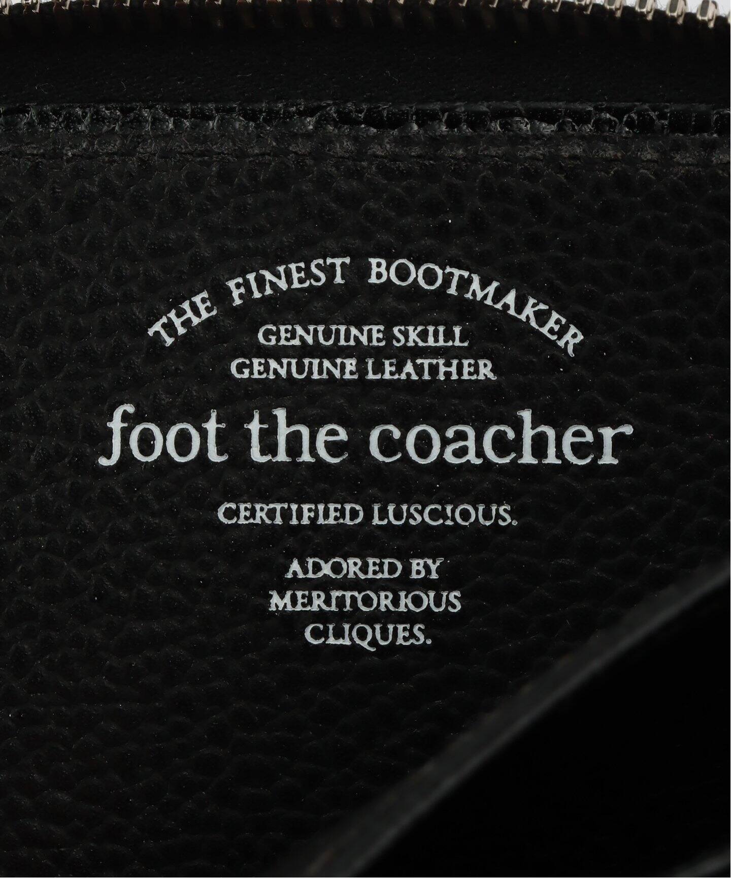 foot the coacher / フットザコーチャー】 SHORT ZIP WALLET ENBOSSED