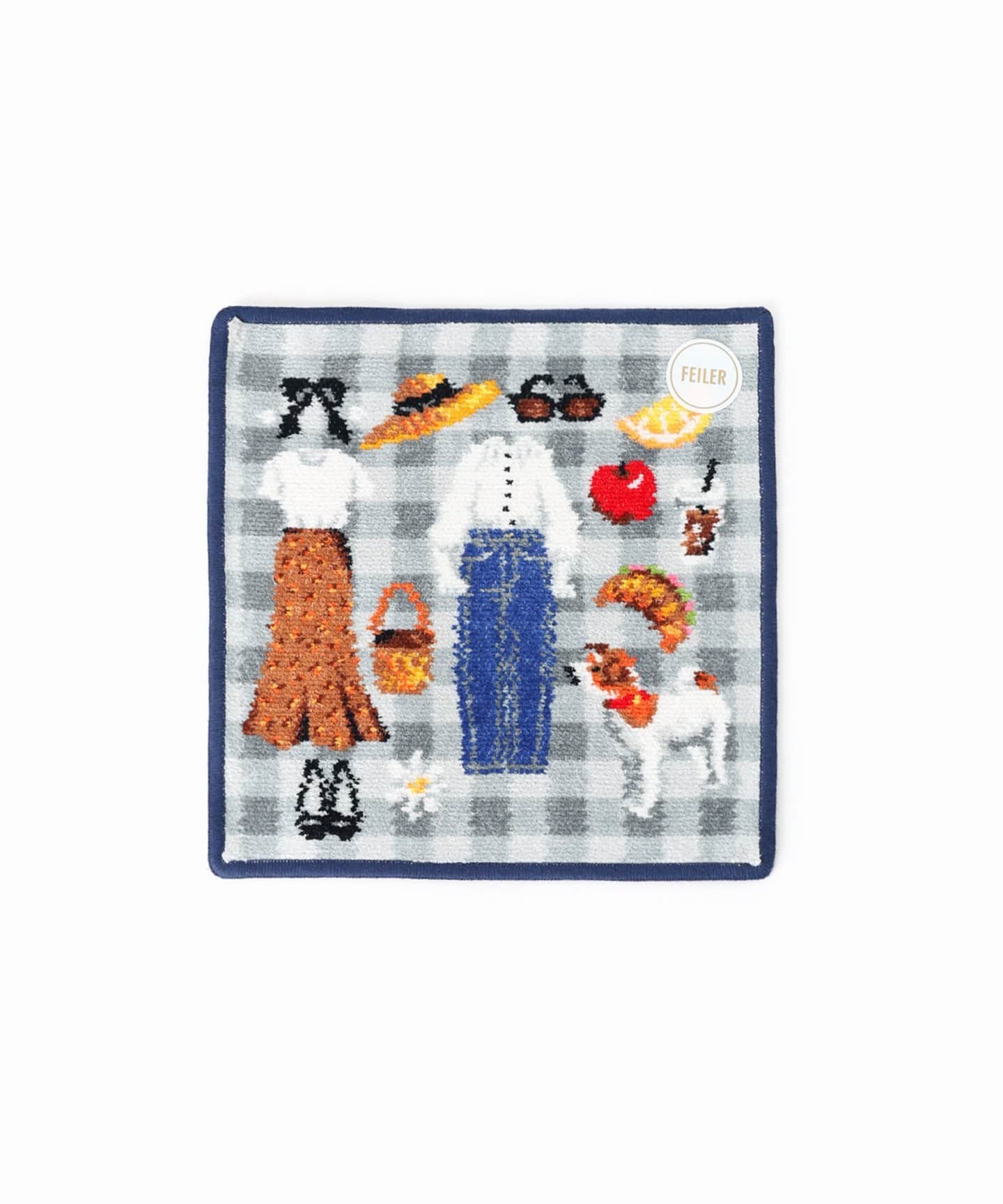 【新品未開封品】フェイラー　イエナ別注　ハンカチ　ネイビー 新品 未使用 フェイラー IENA 別注 第一弾 ハンカチ レア 幻