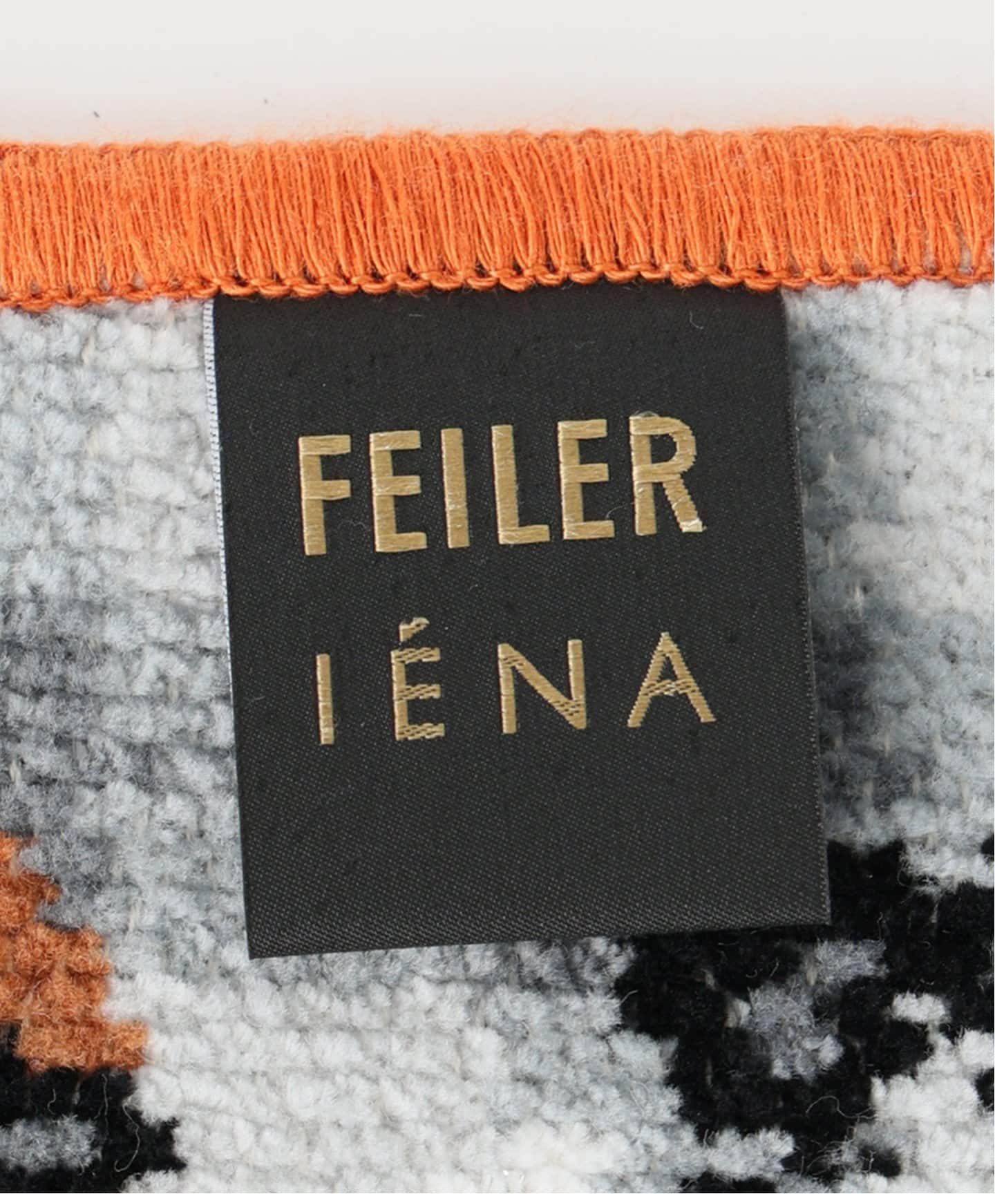 FEILER/フェイラー】別注 PIQUE-NIQUE IENA 25*25（オレンジ