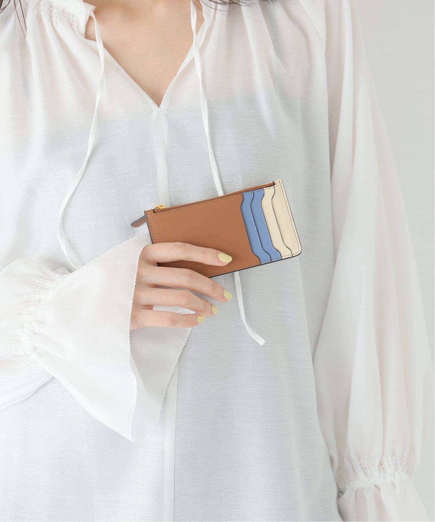 ☆MARNI☆ 6連キーケース CAMELLIA/TALC/NATURAL♪ MARNI - 新品 マルニ MARNI キーケース カラーブロック SAFFIANO