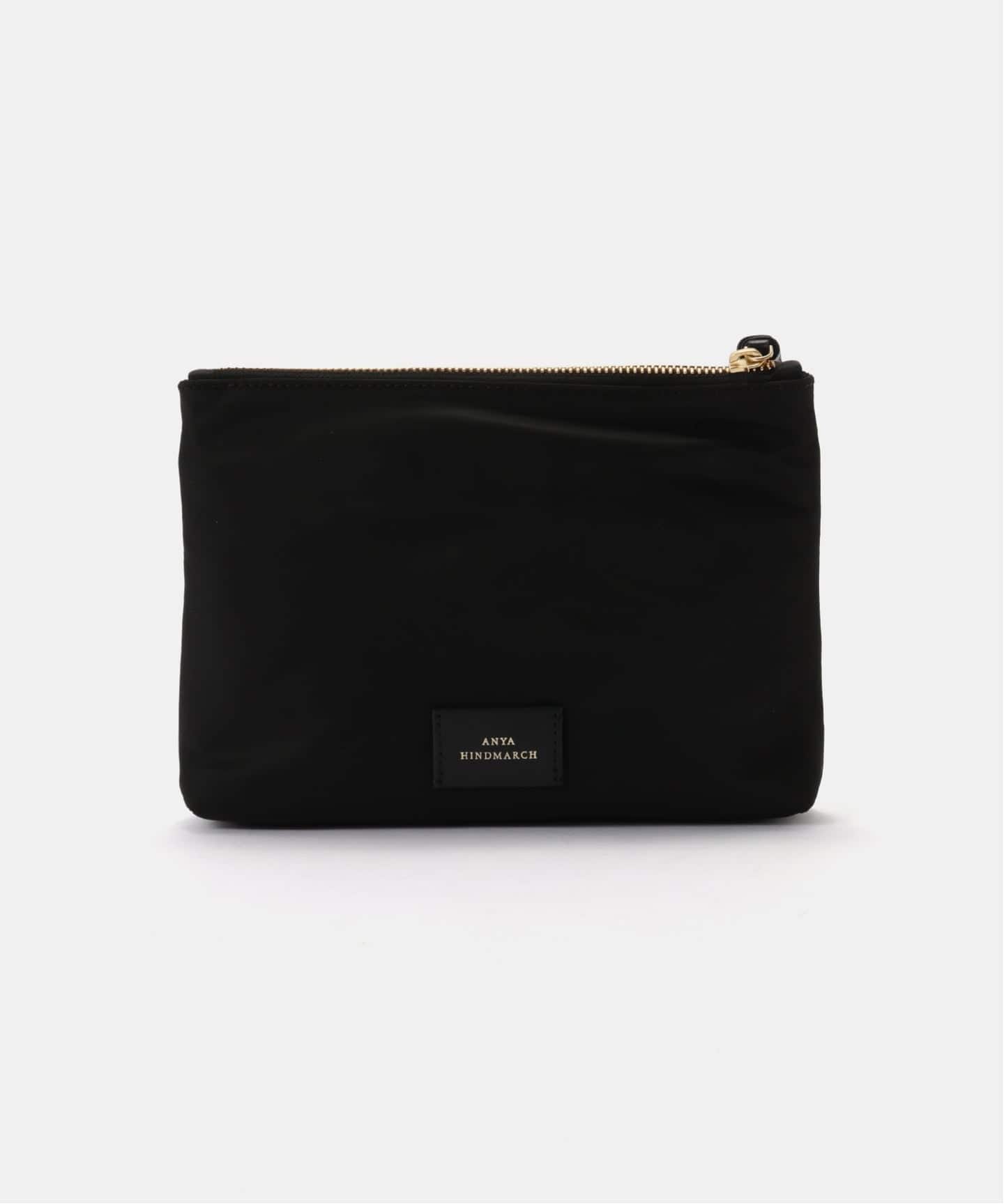ANYA HINDMARCH/アニヤ ハインドマーチ Pouch Happy Eyes in Black