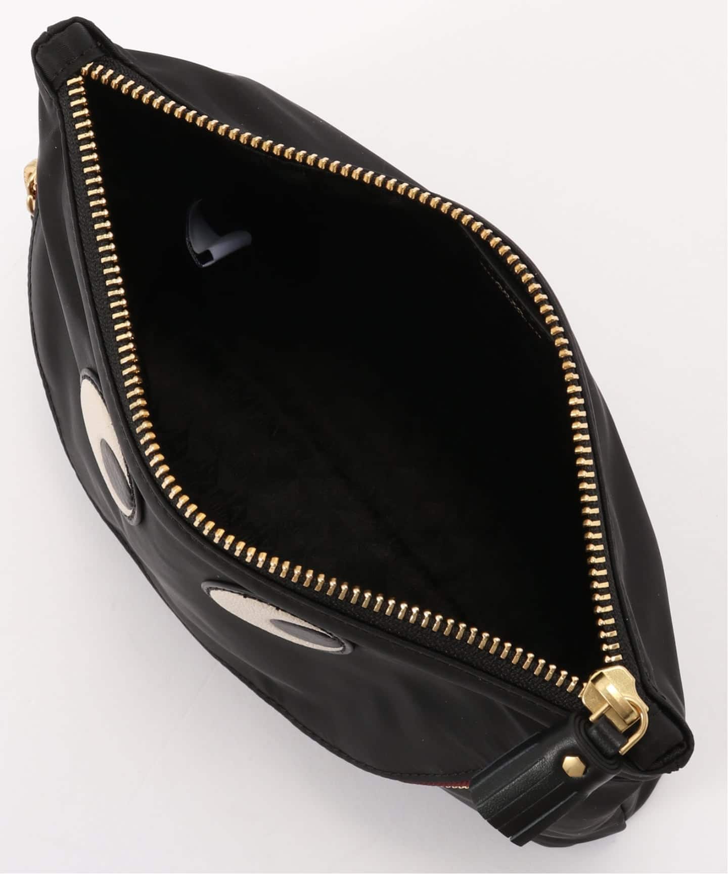 ANYA HINDMARCH/アニヤ ハインドマーチ Pouch Happy Eyes in Black