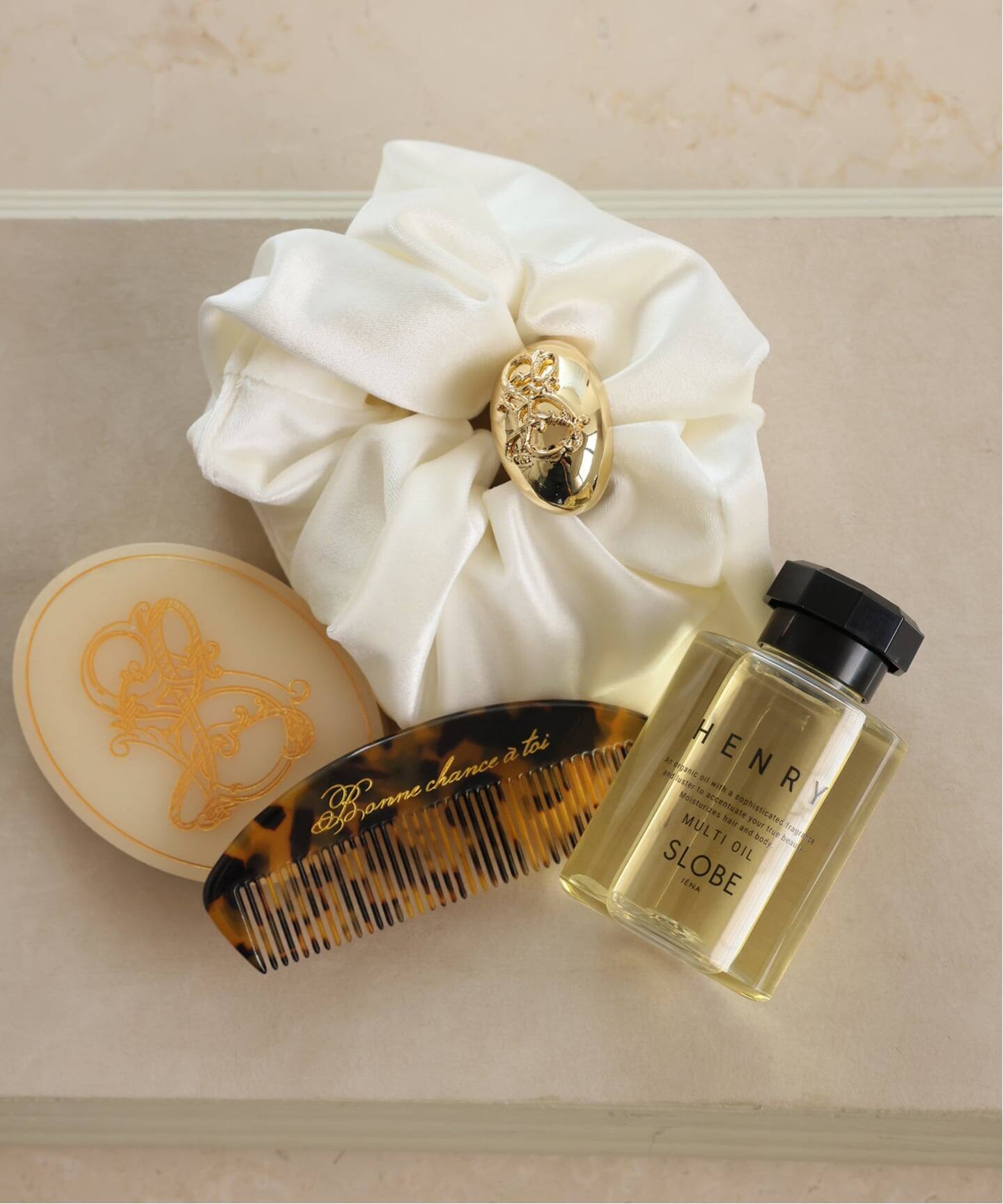 3点セット》Ex-Libris Paris SLOBE別注 ミラー&コーム&巾着セット