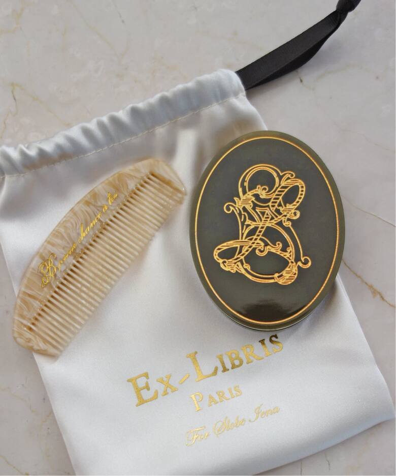 3点セット》Ex-Libris Paris SLOBE別注 ミラー&コーム&巾着セット 