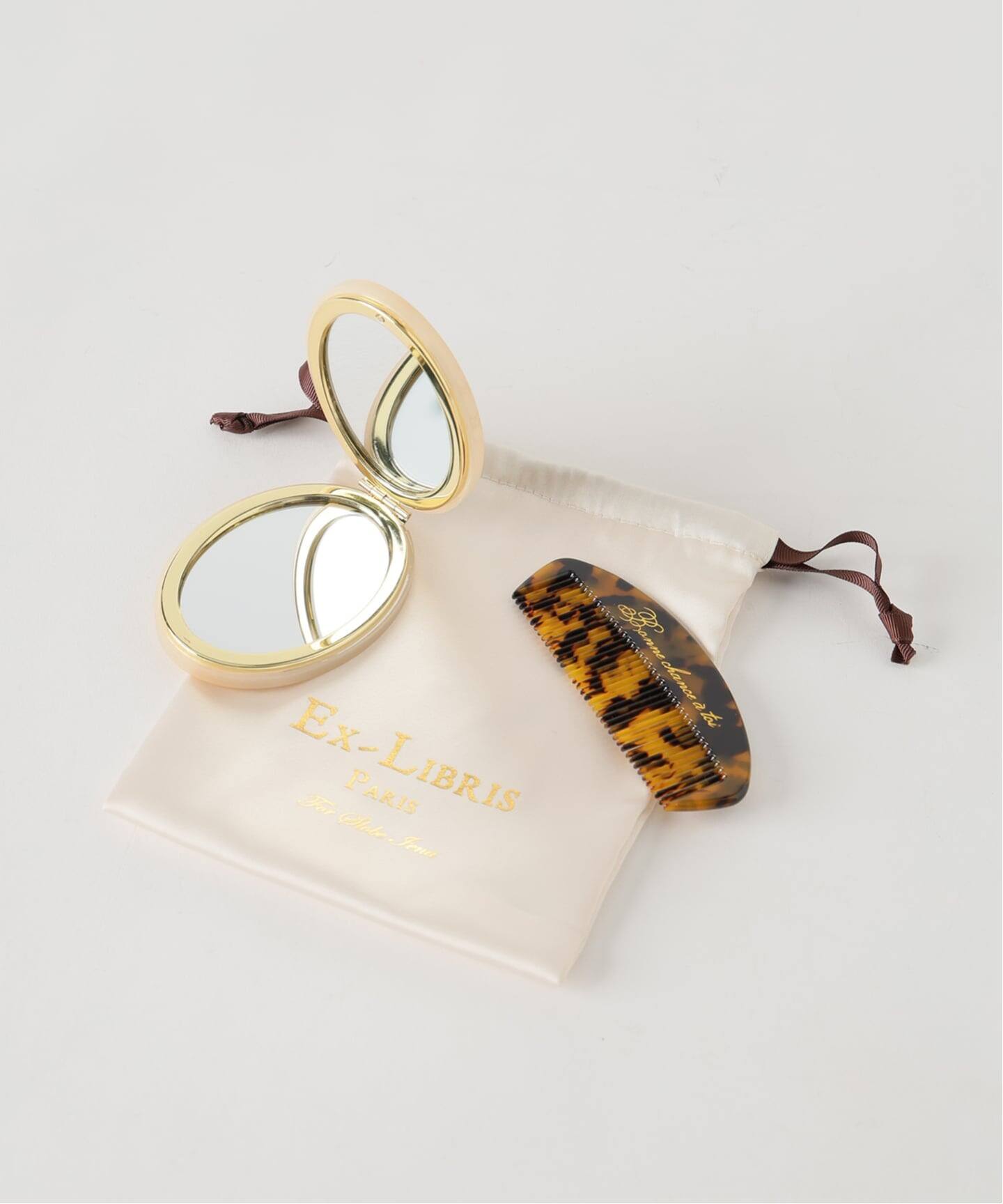 3点セット》Ex-Libris Paris SLOBE別注 ミラー&コーム&巾着セット