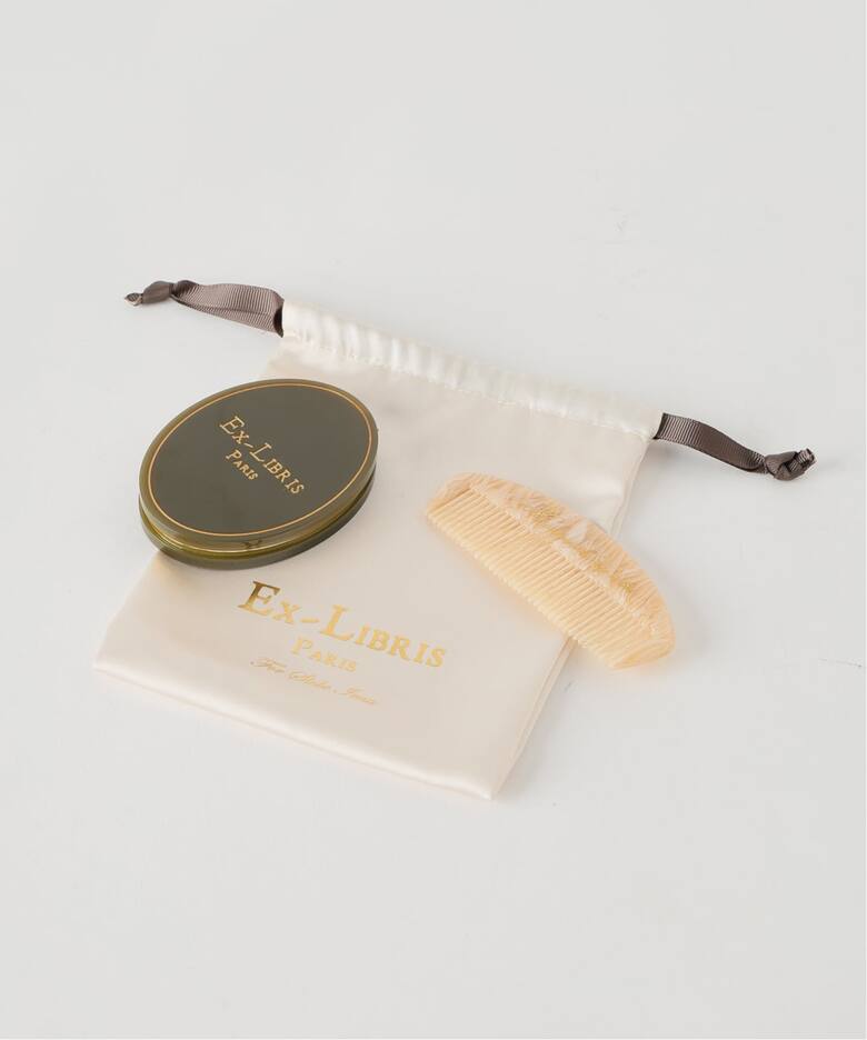 3点セット》Ex-Libris Paris SLOBE別注 ミラー&コーム&巾着セット 