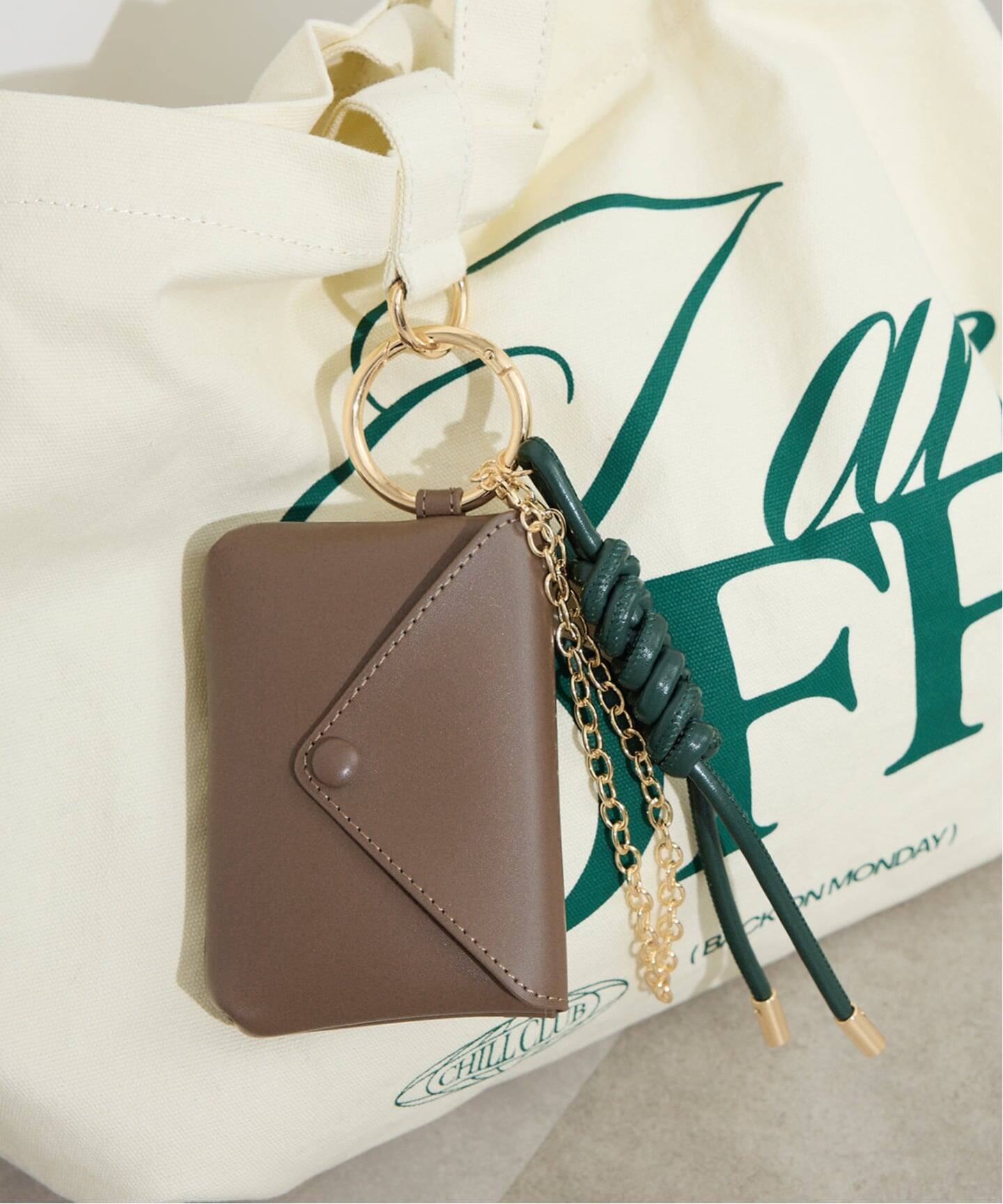 追加》SLOBE ポーチ付きチャーム（キーケース／キーアクセサリー