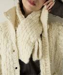 IENA LA BOUCLE スラブウールハンドニットマフラー