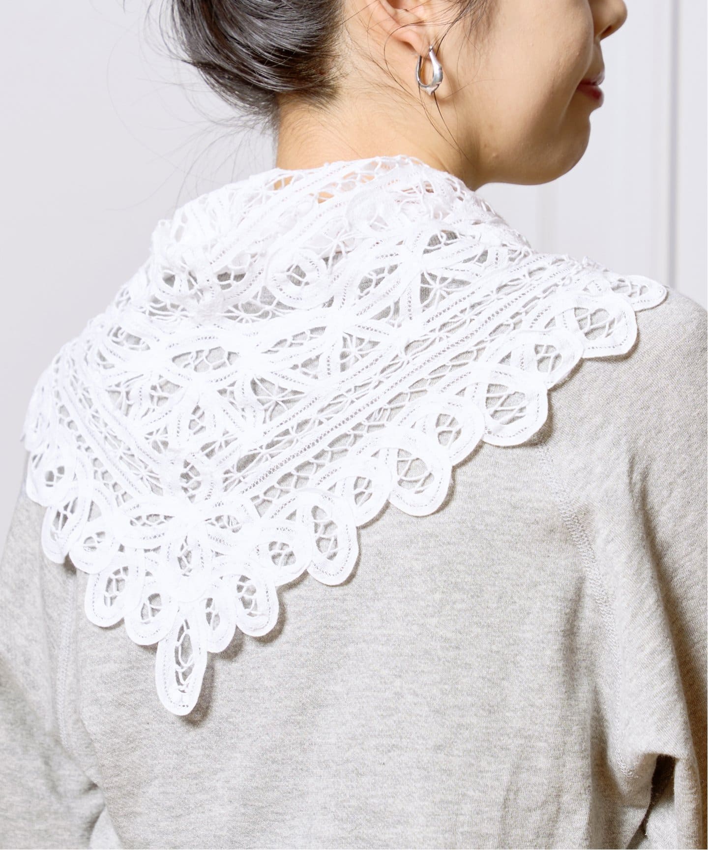 IENA LA BOUCLE バテンレースバブーシュカ 追加》IENA LA BOUCLE バテンレースバブーシュカ（スカーフ