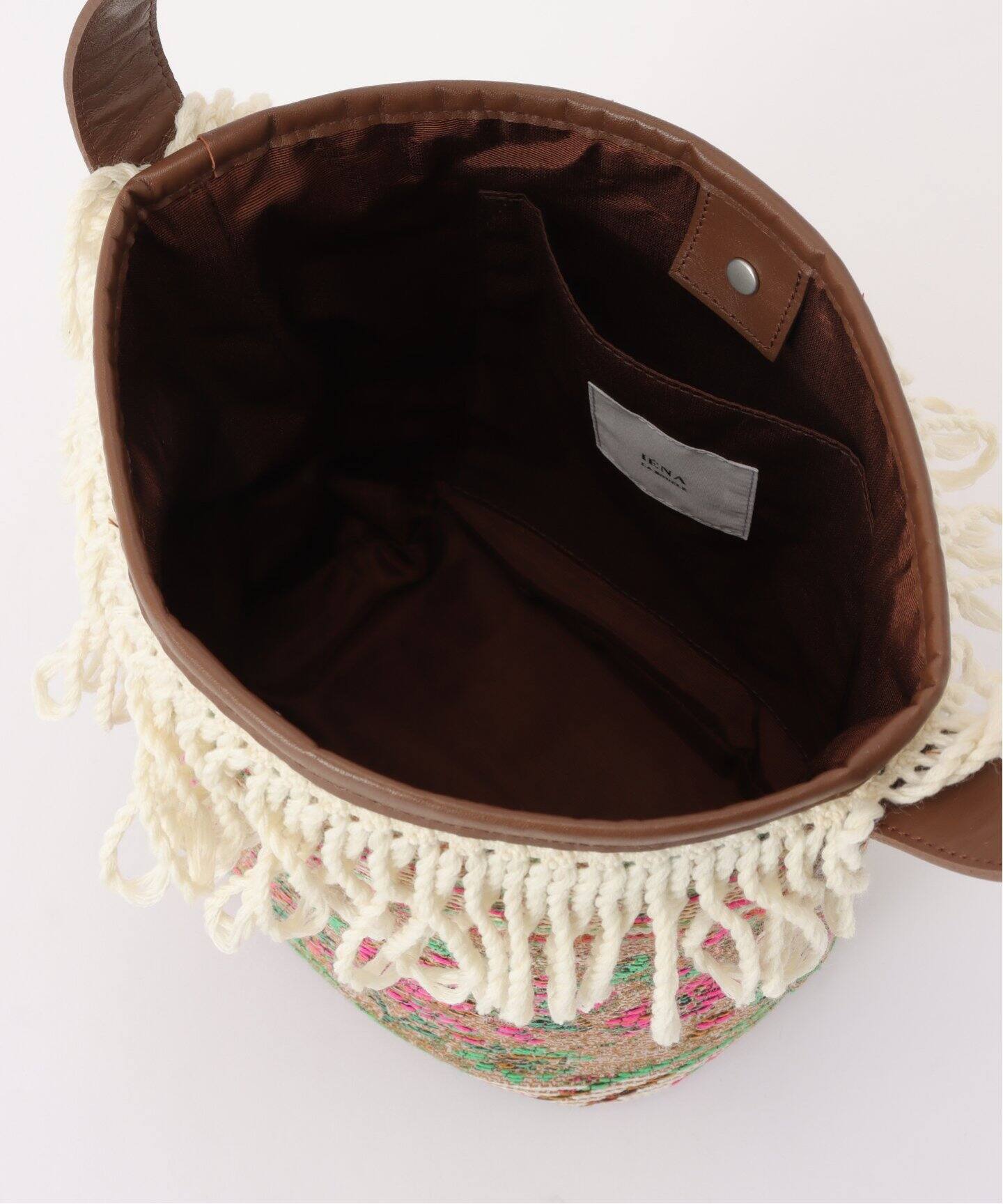 IENA LA BOUCLE SPRINTEXジャカードドラムバッグ（トートバッグ