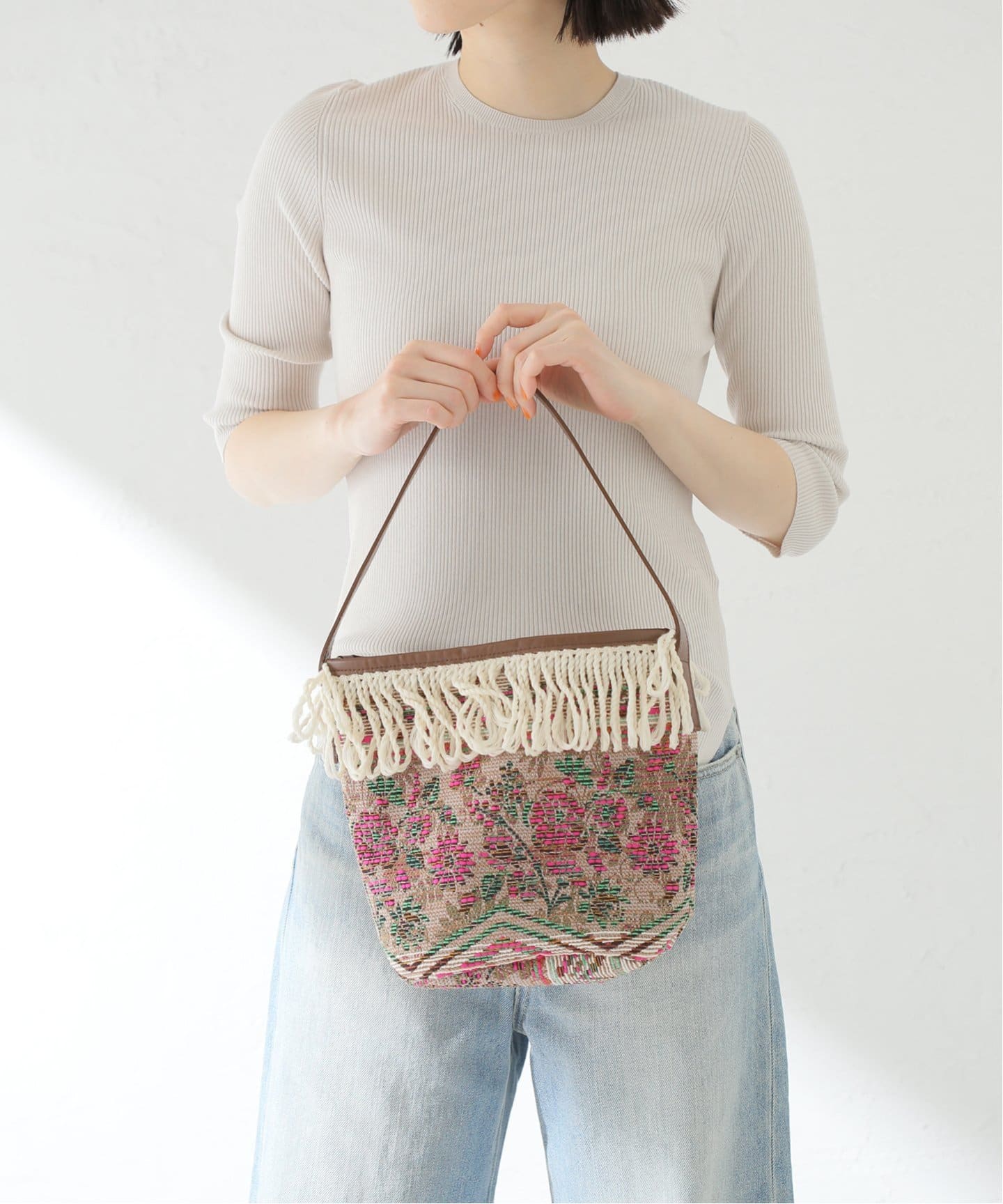 A POINT ETC Bamboo Bag 【IENA LA BOUCLE】 A POINT ETC Bamboo Bag 【IENA LA BOUCLE】