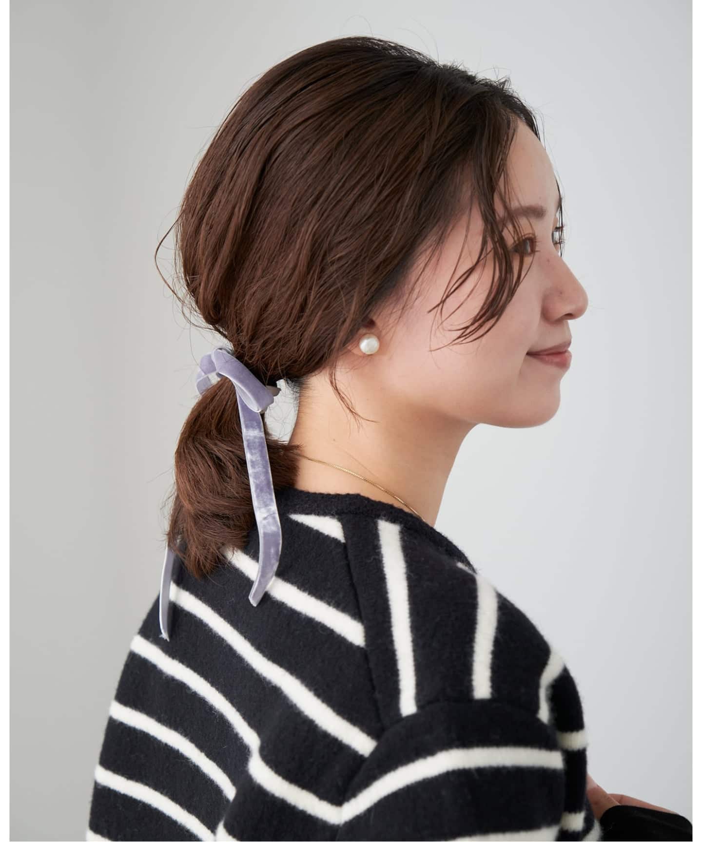 追加》【BASIC】ベルベットリボンゴム kids（ヘアアクセサリー）｜IENA
