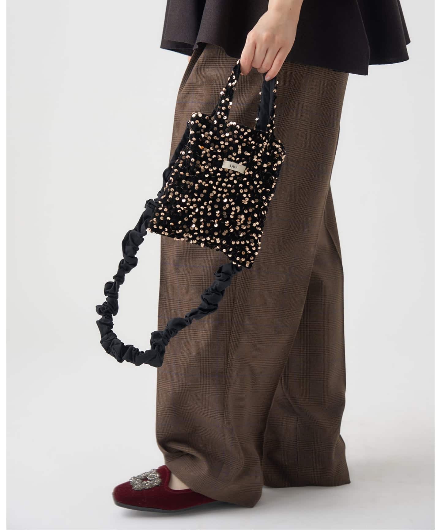 Uhr 別注 ベロアSpangle Mini ShoulderBag kids（キッズグッズ）｜IENA