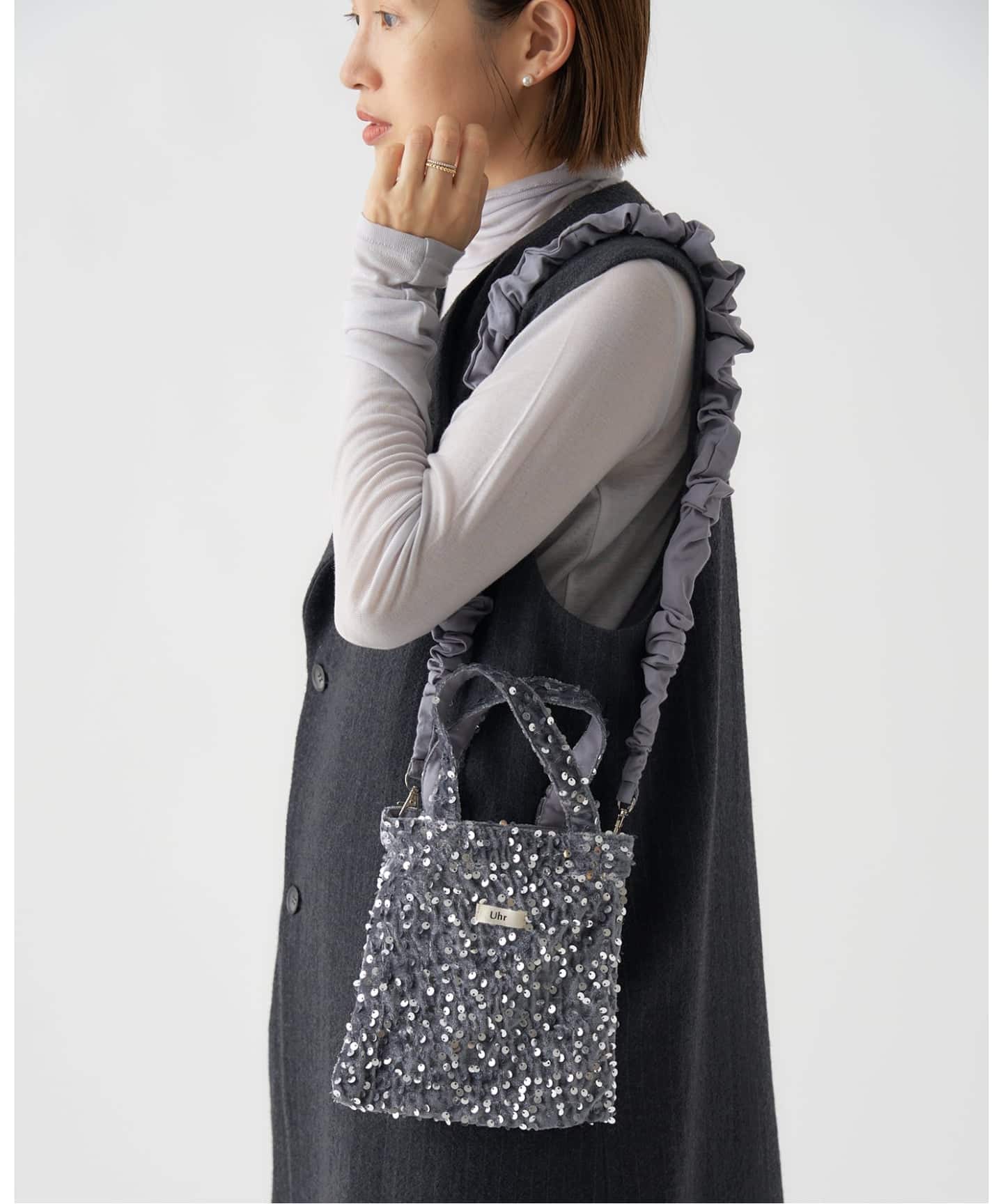 Uhr 別注 ベロアSpangle Mini ShoulderBag kids（キッズグッズ）｜IENA