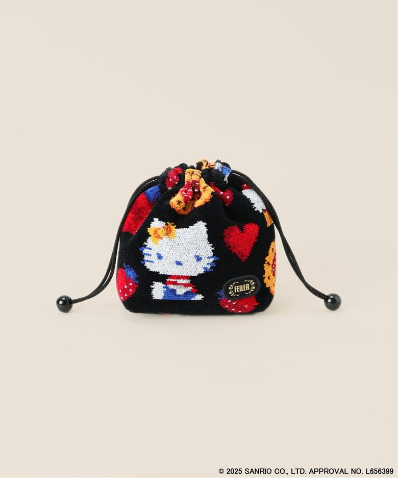 FEILER/フェイラー 別注 DLICIEUX HELLO KITTY 巾着（ポーチ）｜IENA  