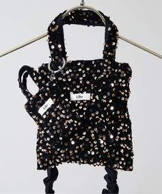 追加》【Uhr/ウーア】別注 ベロアSpangle Mini ShoulderBag kids 