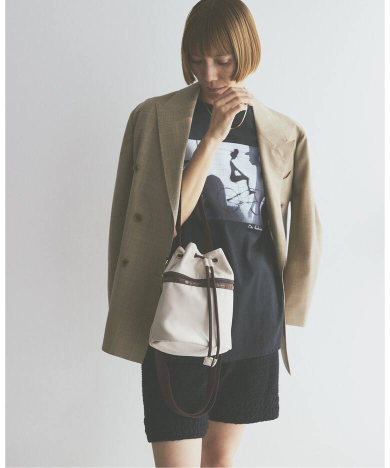 LeSportsac/レスポートサック × IENA ENFANT Drawstring Bucket Bag  