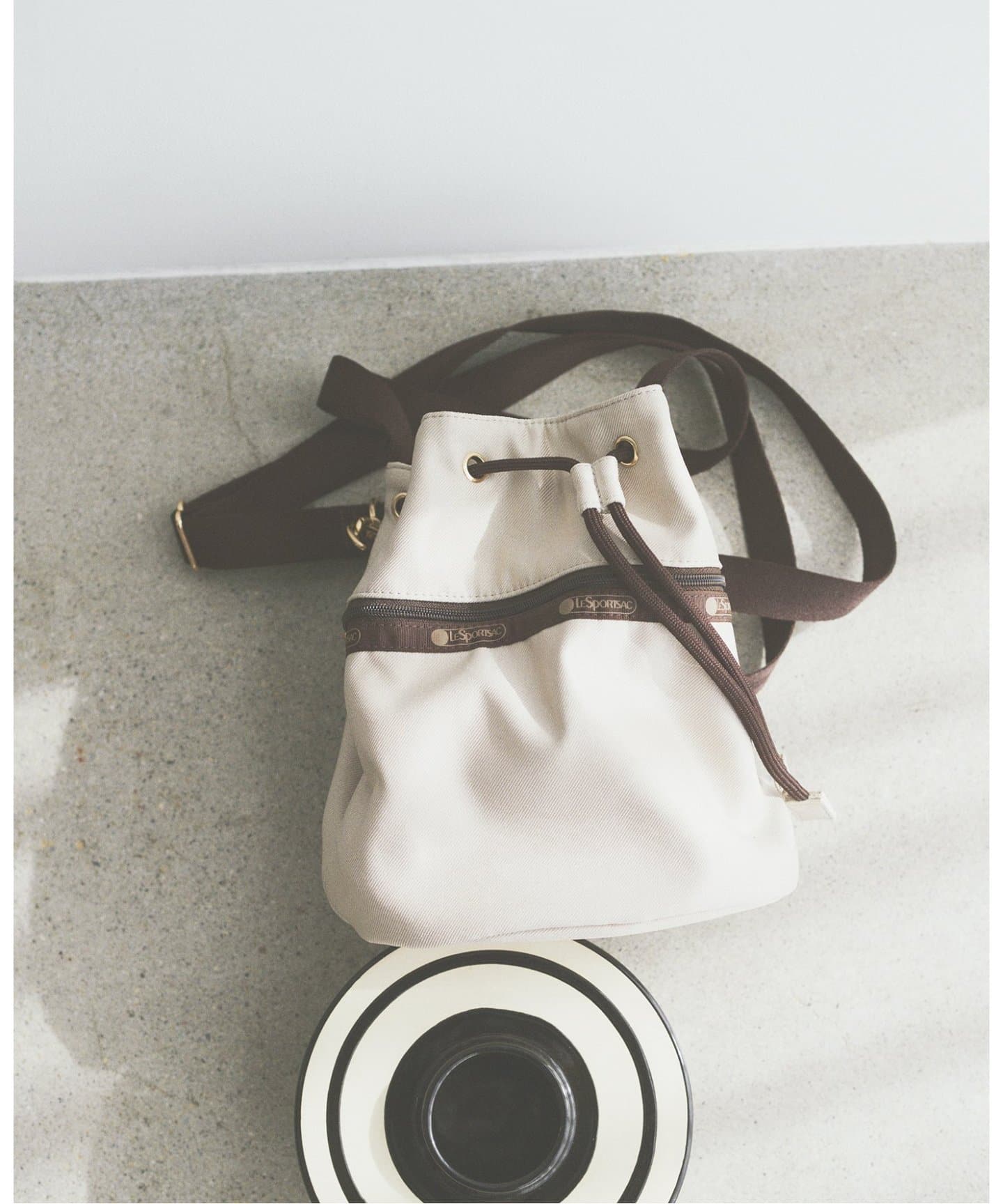 LeSportsac/レスポートサック × IENA ENFANT Drawstring Bucket