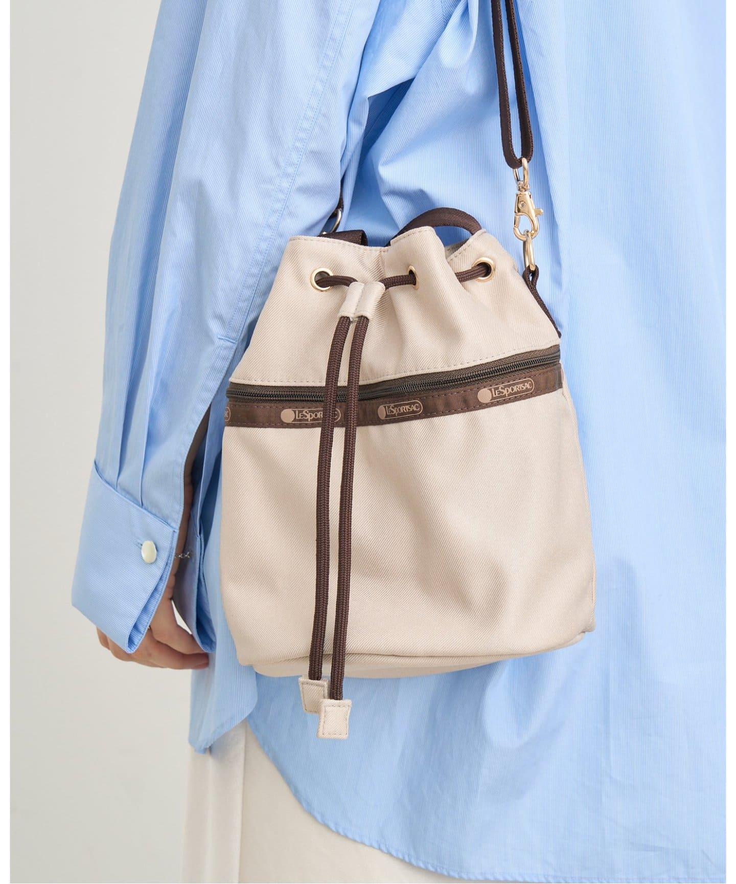 LeSportsac × IENA Drawstring Bucket Bag LeSportsac/レスポートサック × IENA ENFANT Drawstring Bucket