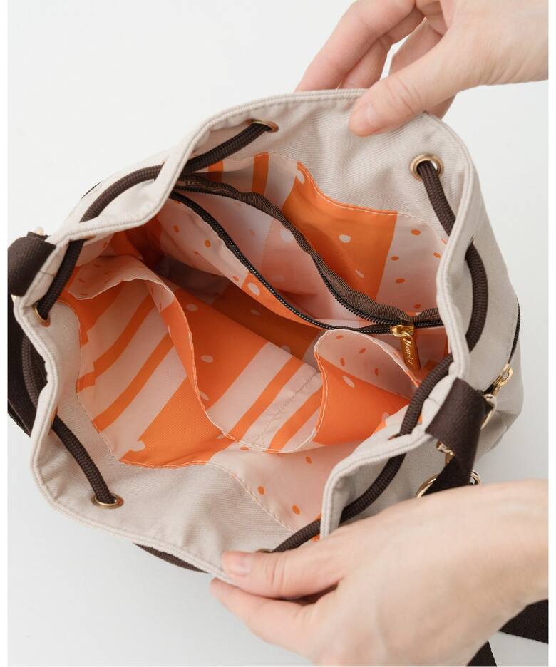 LeSportsac/レスポートサック × IENA ENFANT Drawstring Bucket Bag 
